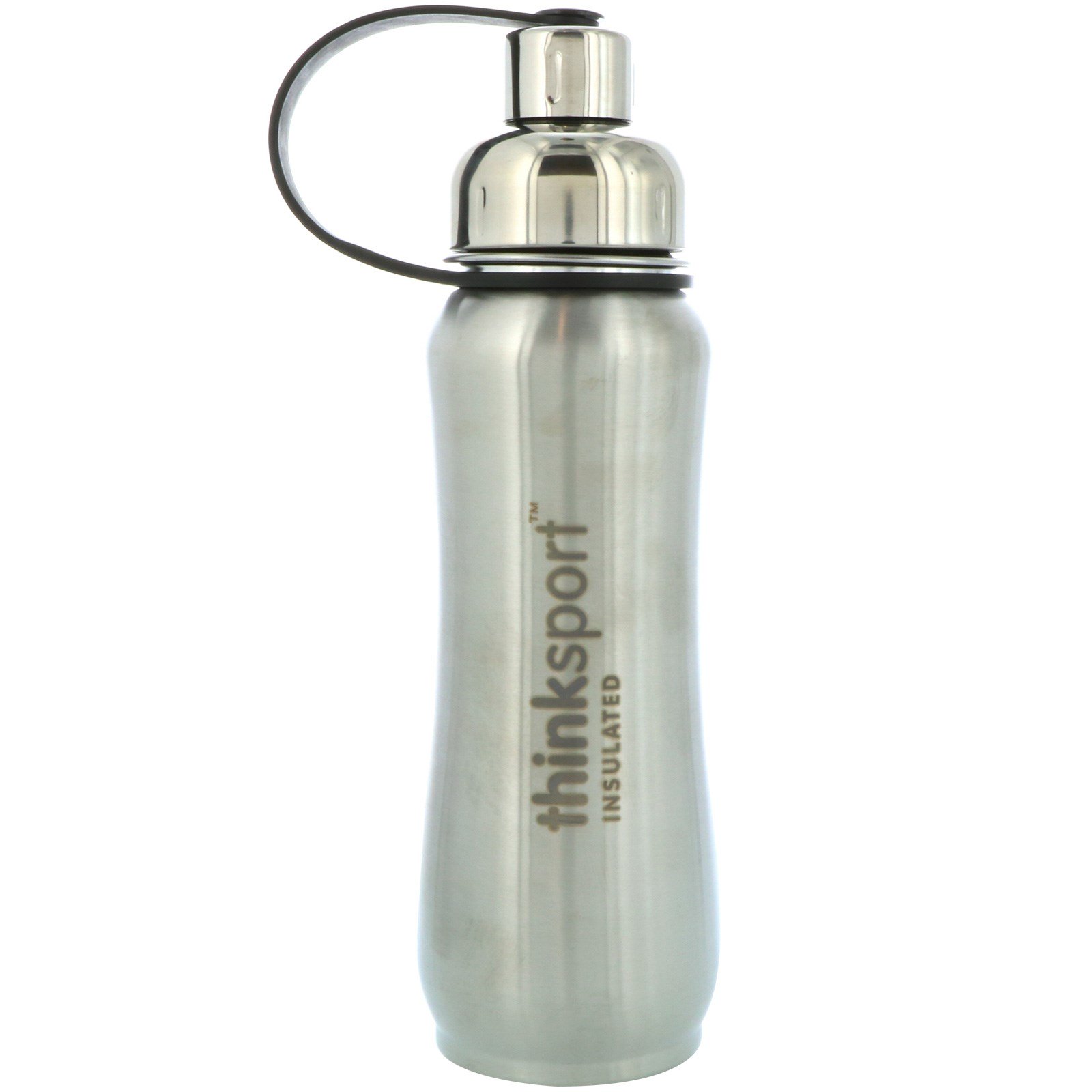 Think, Thinksport, Garrafa Térmica Esportiva, Prata, 500ml