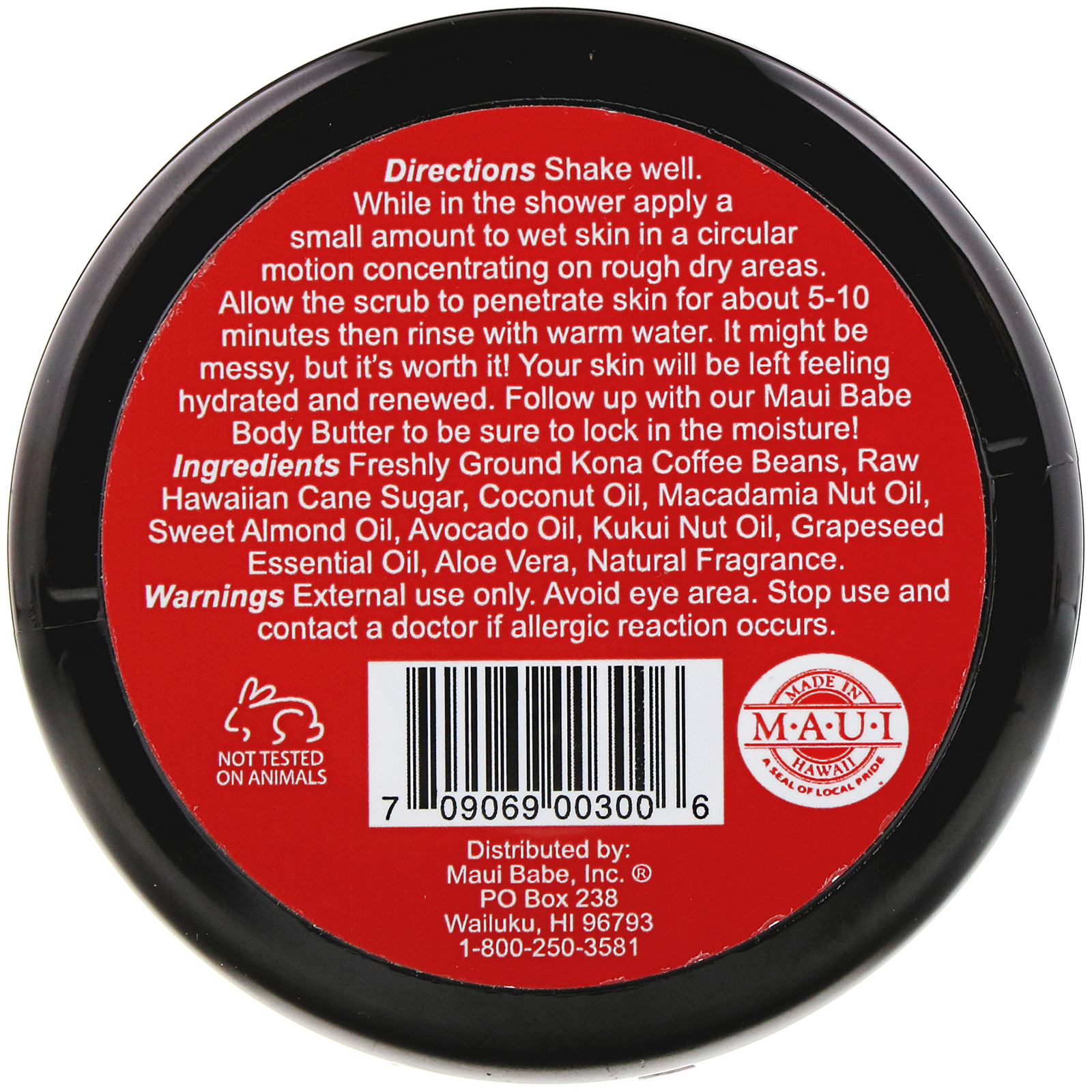 Maui Babe, Coffee Scrub, 8 oz - Imagem 2