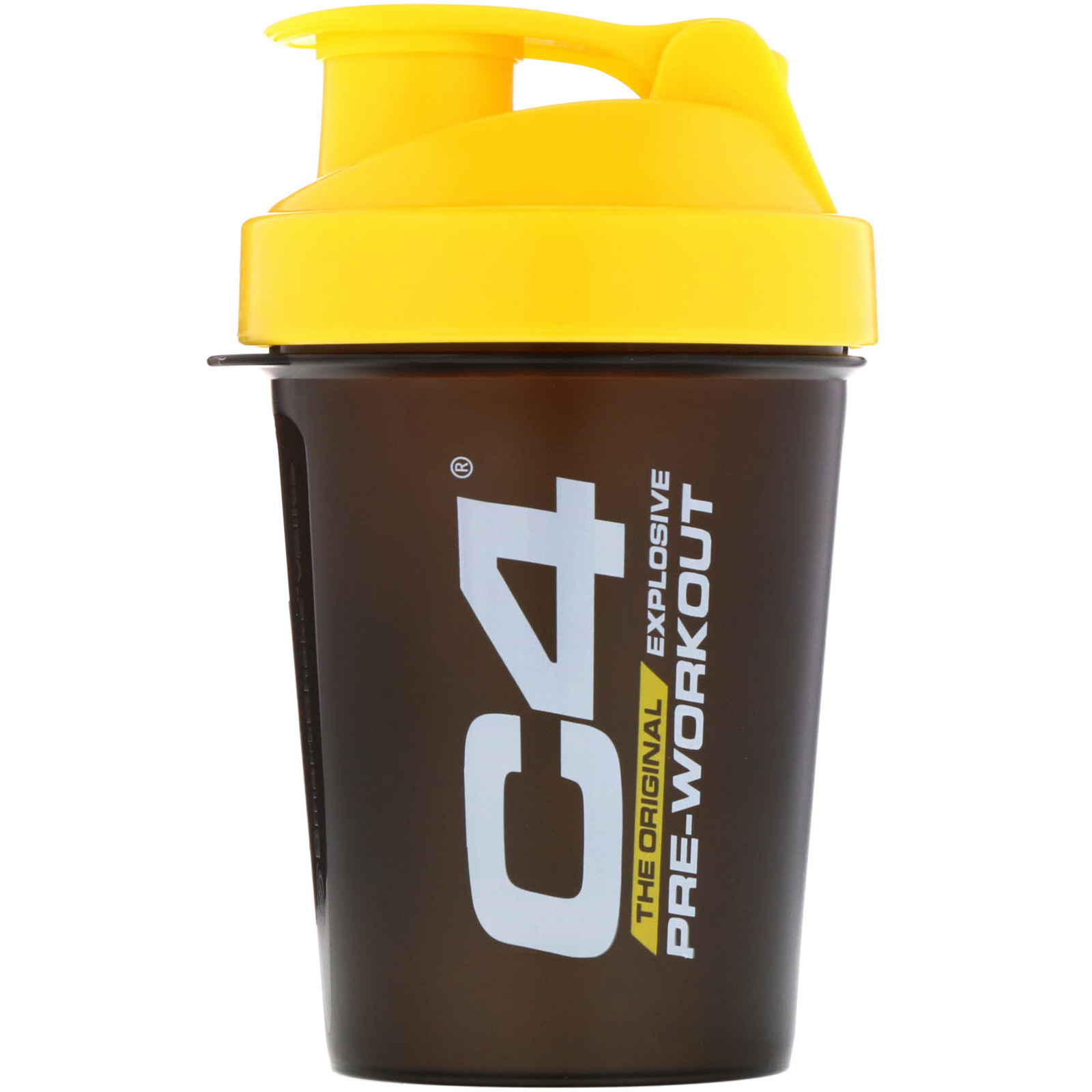 Cellucor, C4, Coqueteleira SmartShake, Preto/Amarelo, 20 oz (600 ml)