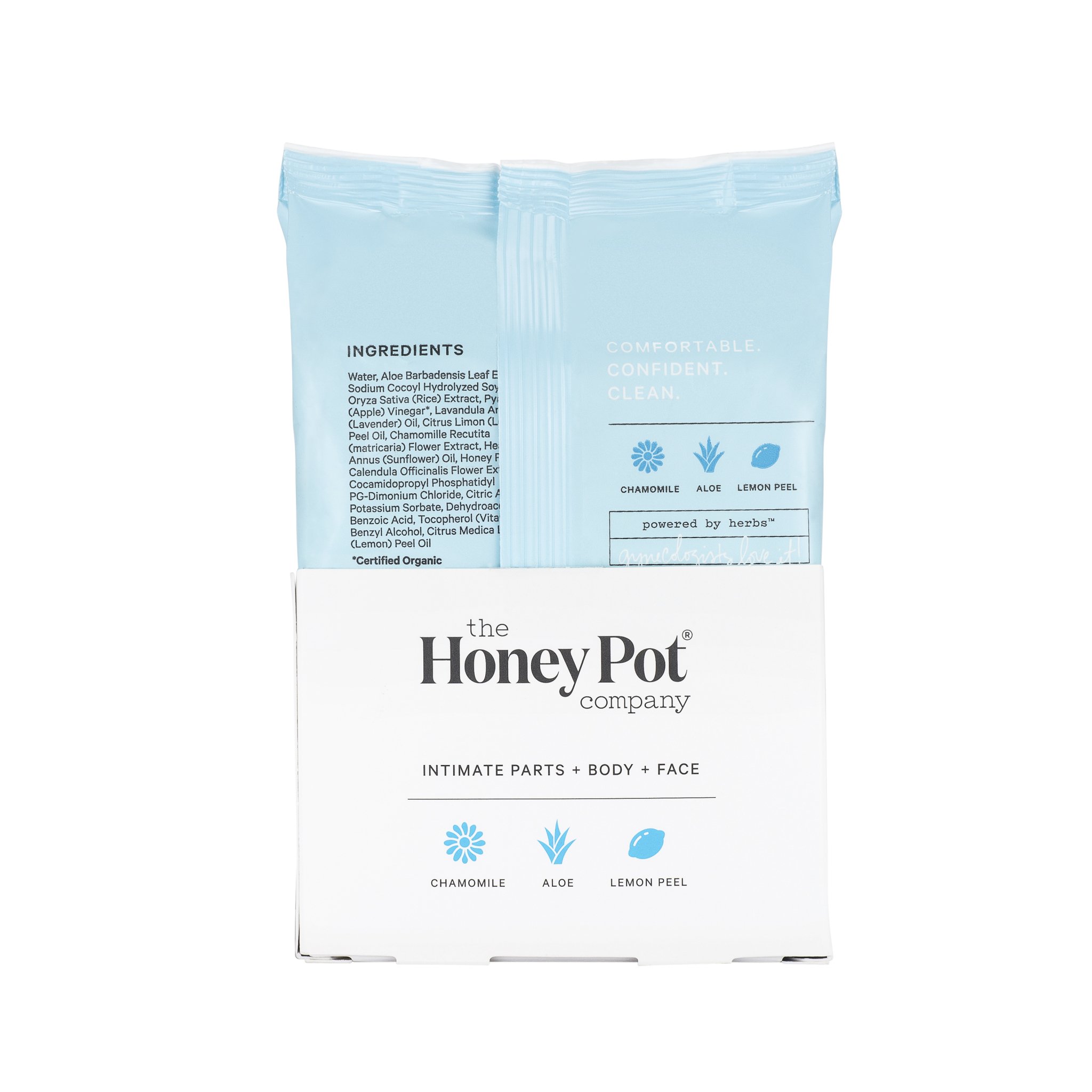 The Honey Pot Company, Sensitive Wipes, Fragrance Free, 30 Count - Imagem 2