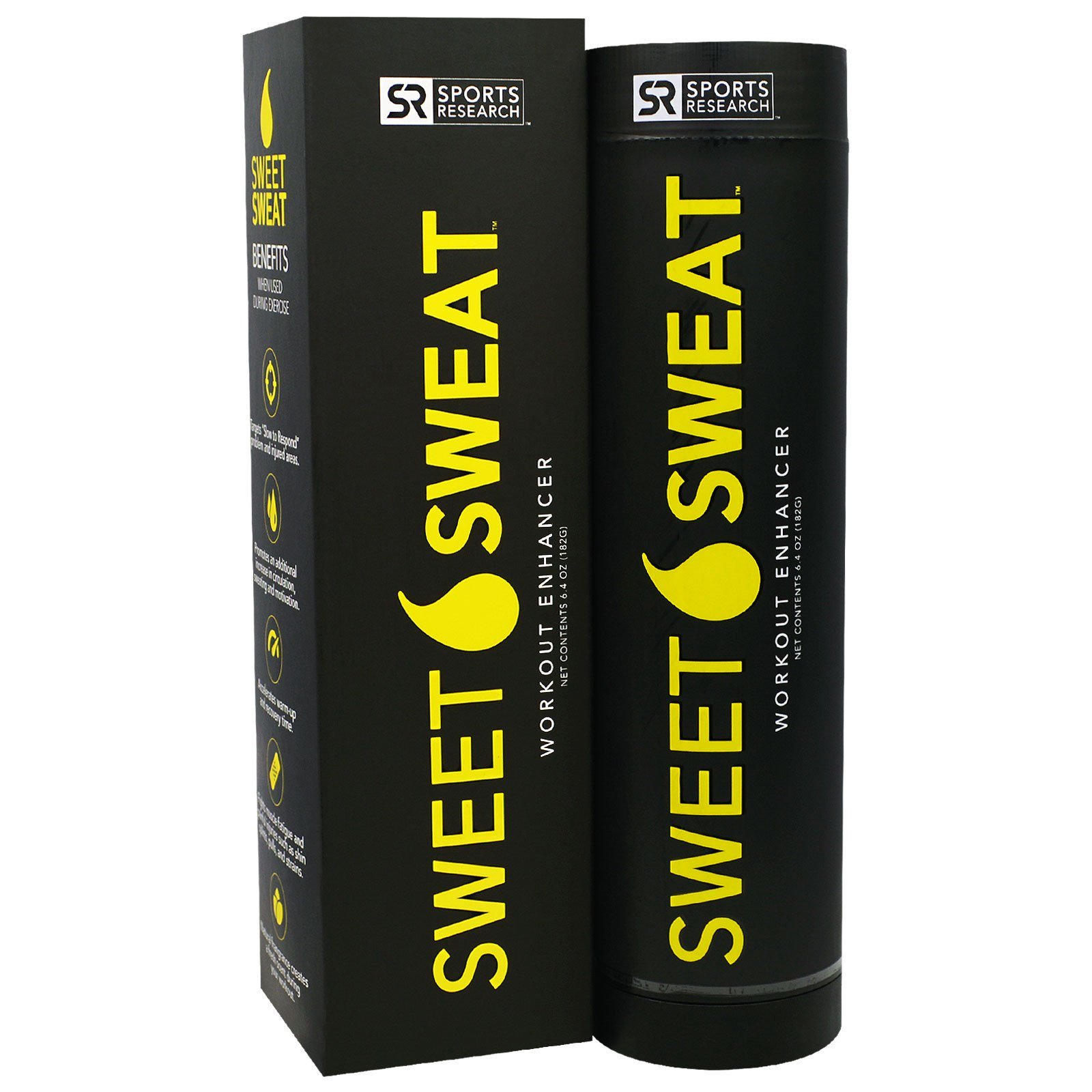 Sports Research, Bastão Sweet Sweat, Potencializador do Treino, 6,4 oz. (182g)