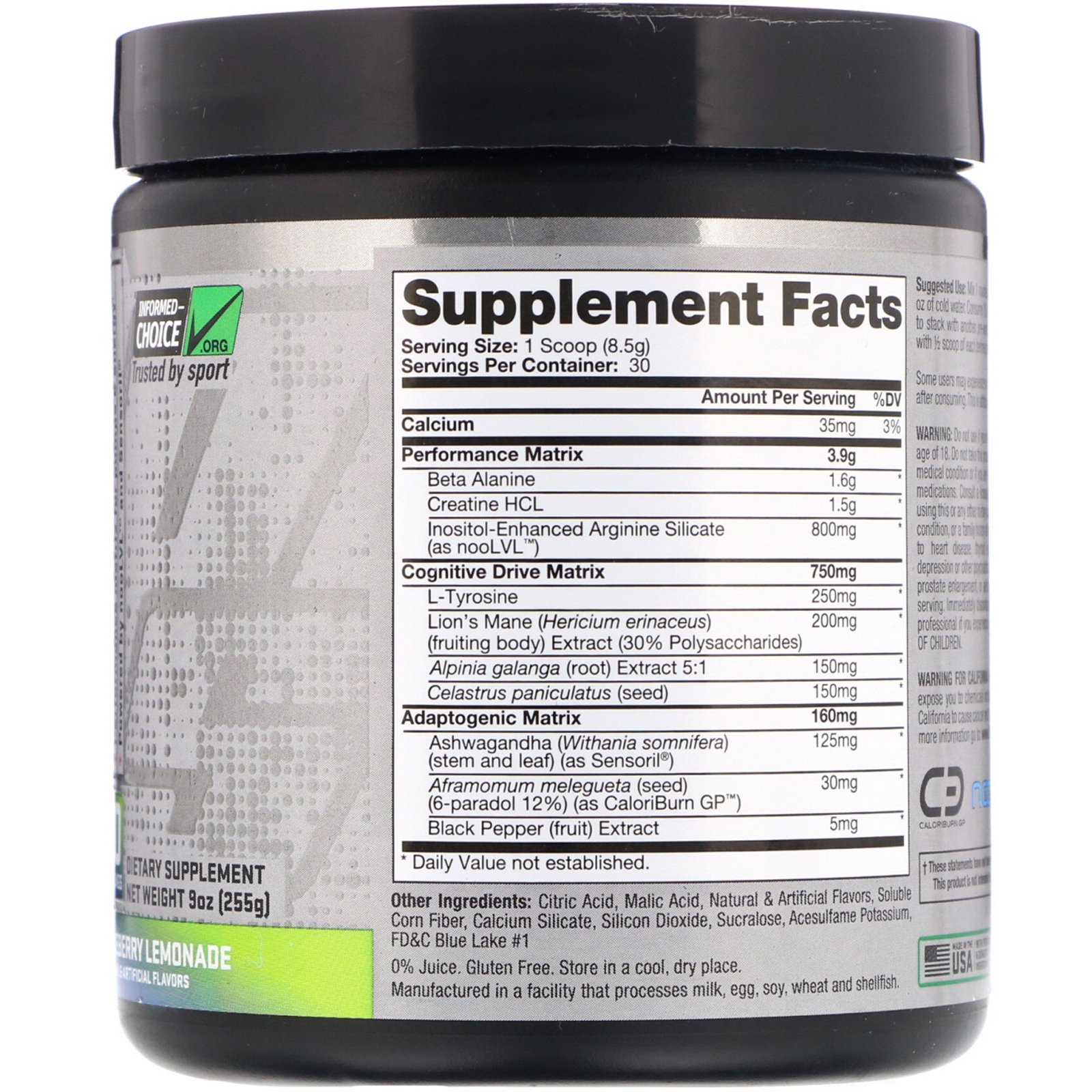 ProSupps, Dr Jekyll, Pré-treino Sem Estimulantes, Limonada de Mirtilo, 7,9 oz (255 g) - Imagem 2