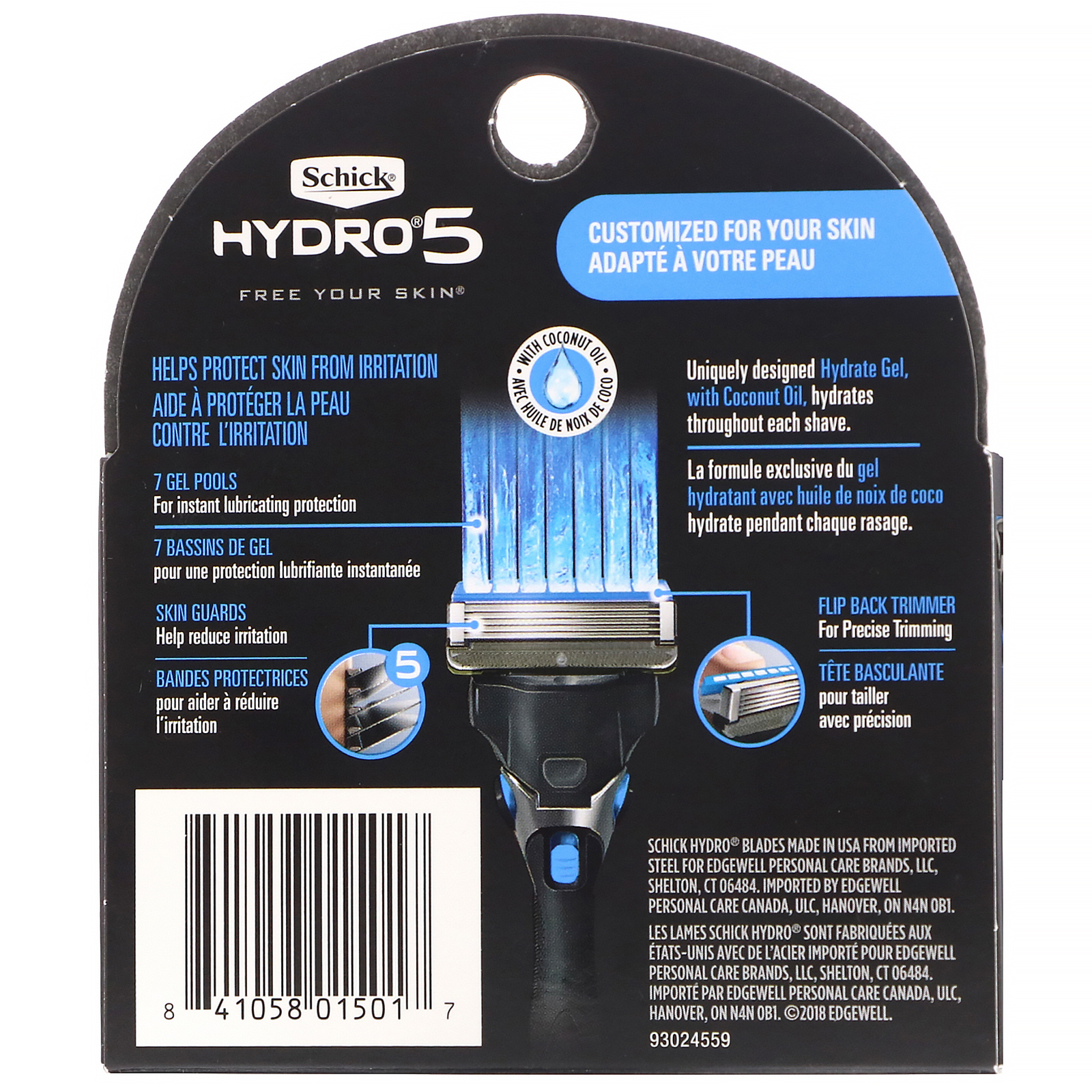 Schick, Hidratante, Hydro Sense, 4 cartuchos - Imagem 2