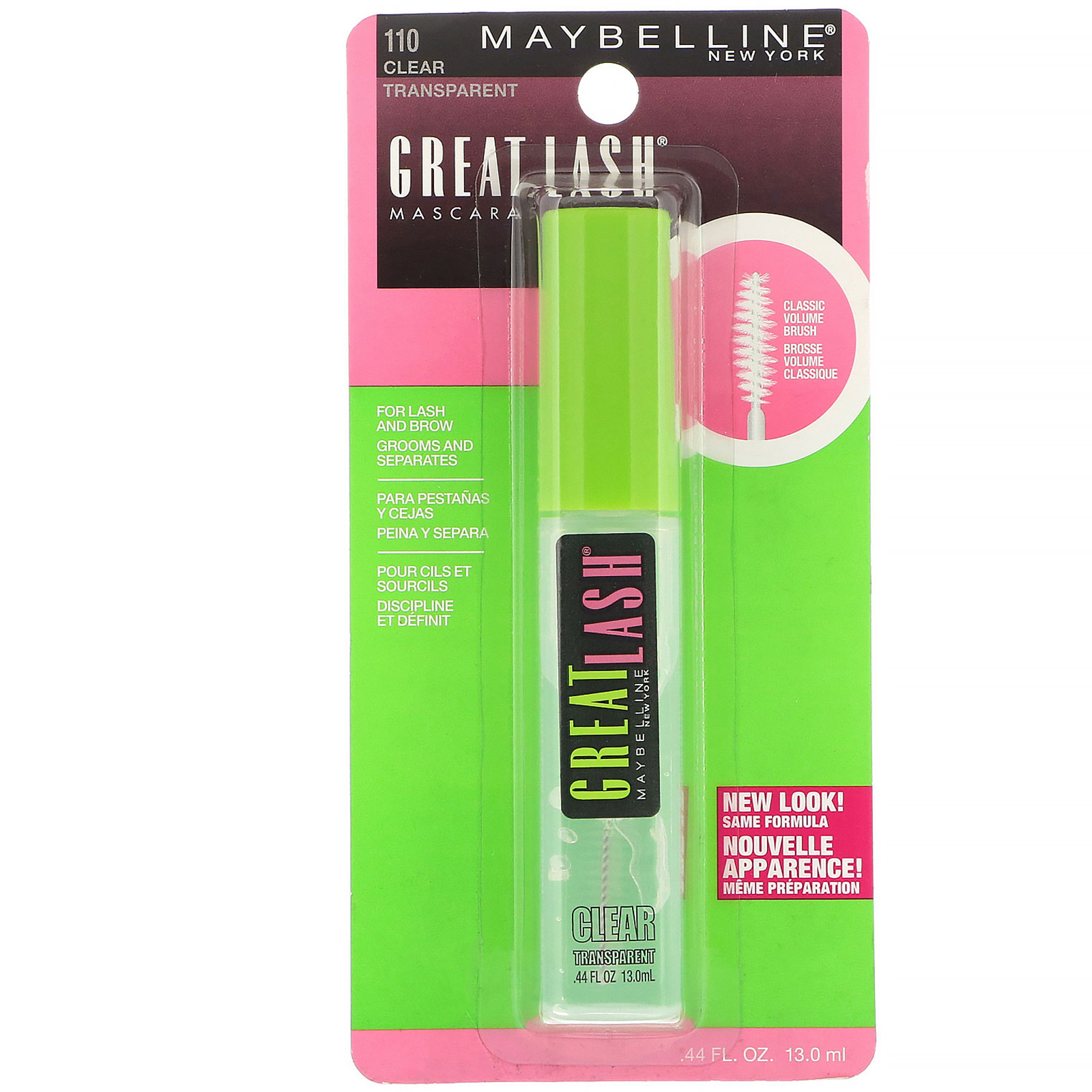 Maybelline, Great Lash, Rímel, Clear 110, 13 ml - Imagem 2