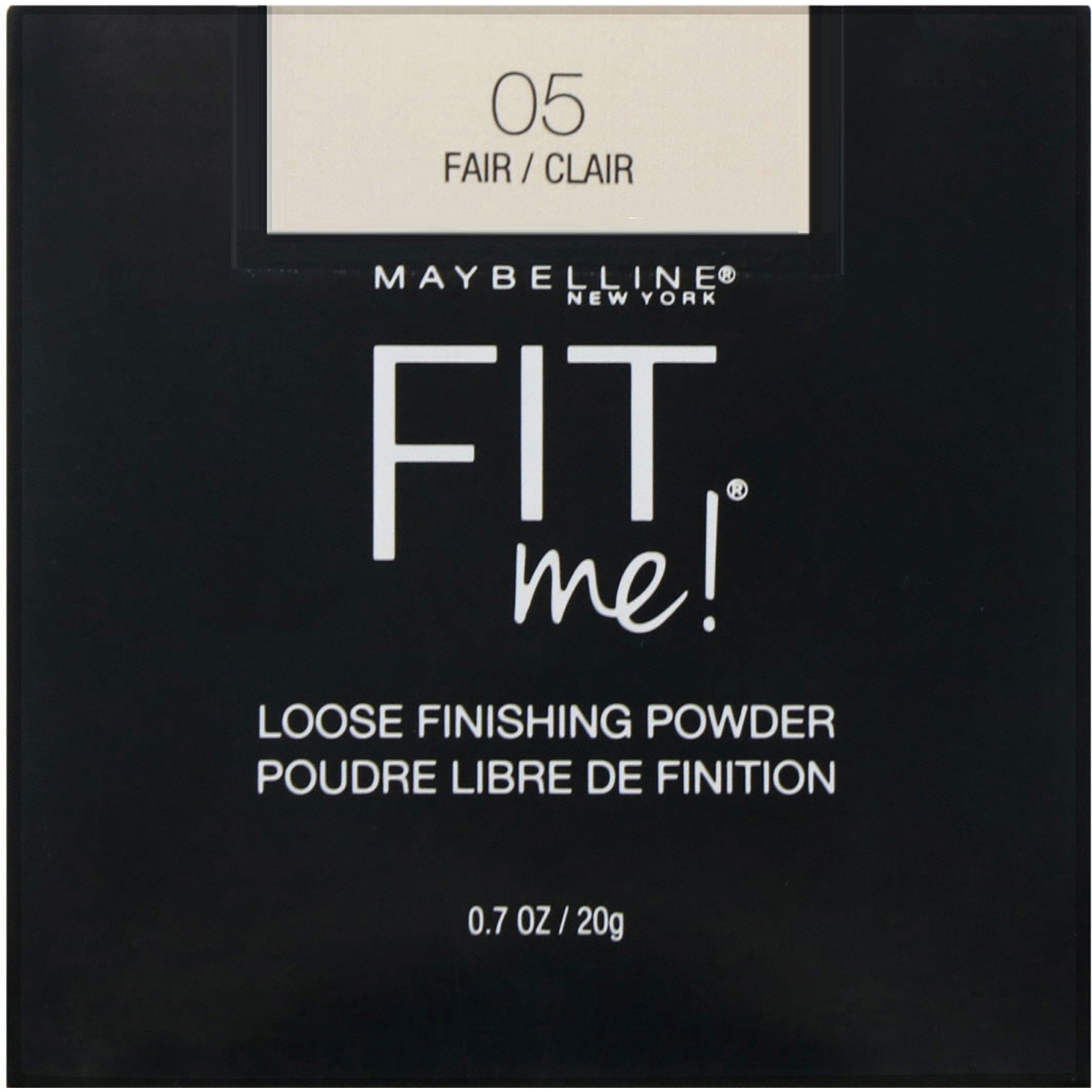 Maybelline, Fit Me, pó solto finalizador, 05 Claro, 20 g - Imagem 2
