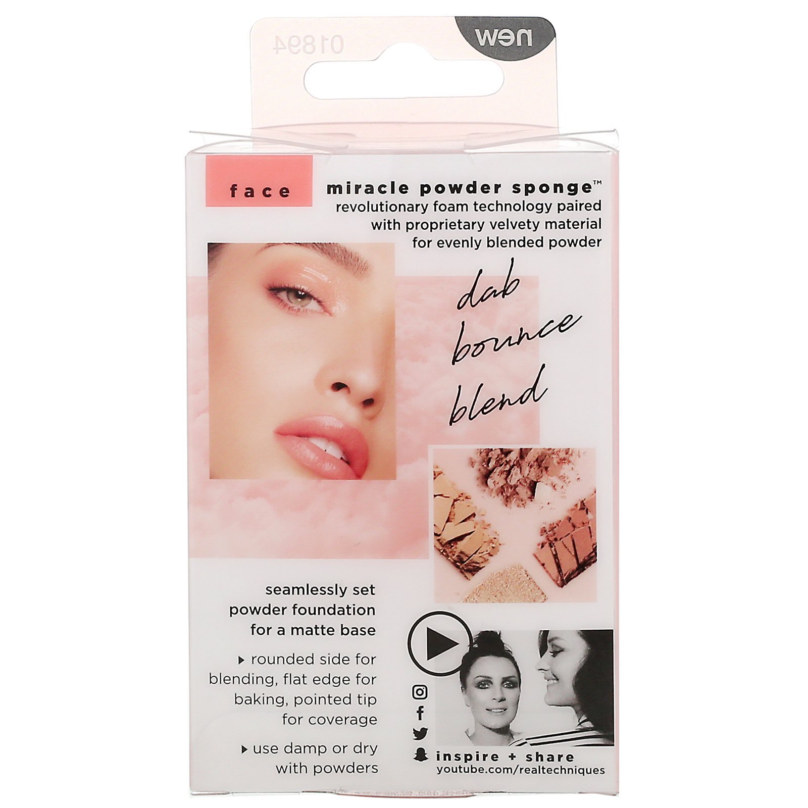 Real Techniques by Samantha Chapman, Miracle Powder Sponge, 1 Esponja - Imagem 3