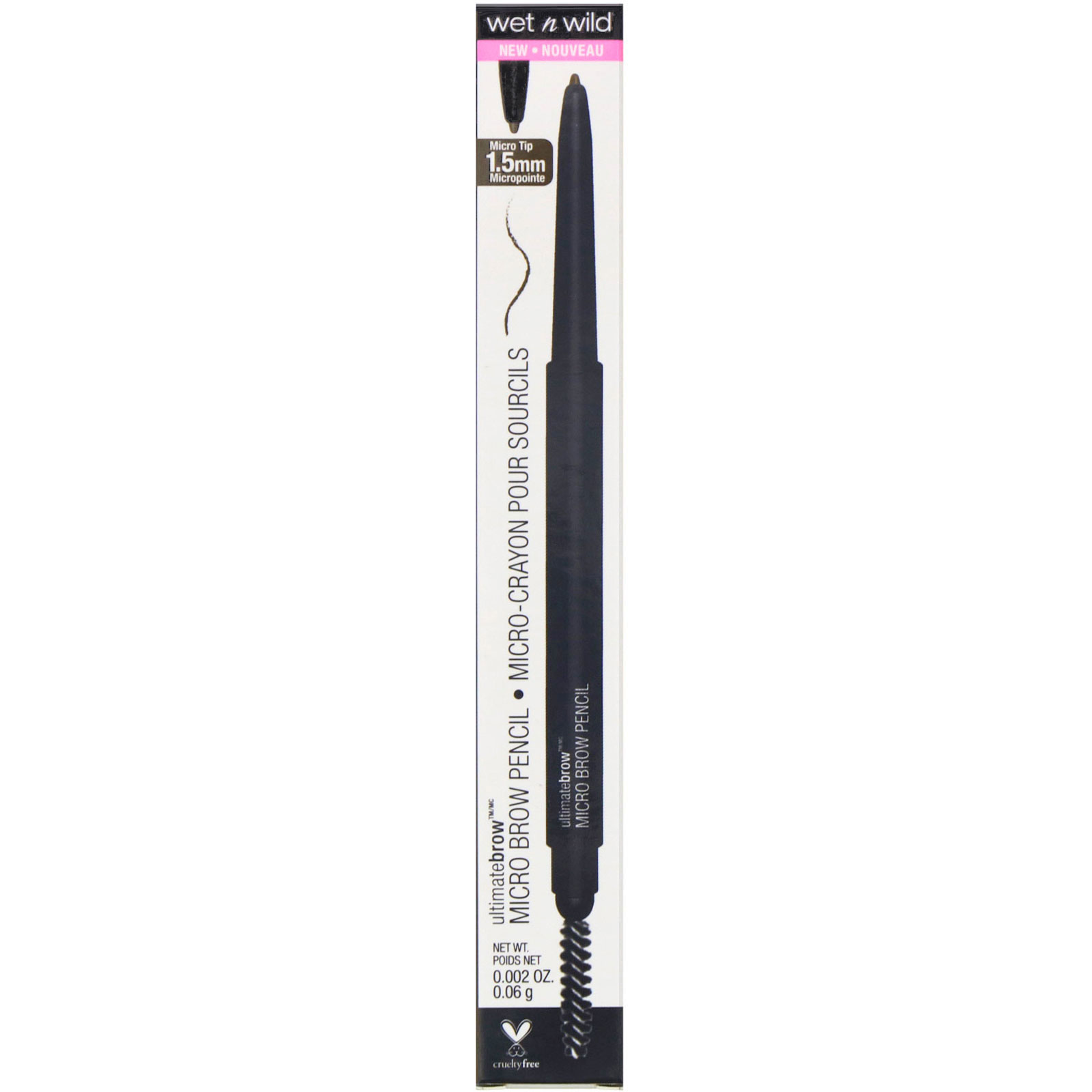 Wet n Wild, Lápis de sobrancelhas micro Ultimate Brow, 649A marrom profundo, 0,002 oz (0,06 g) - Imagem 2