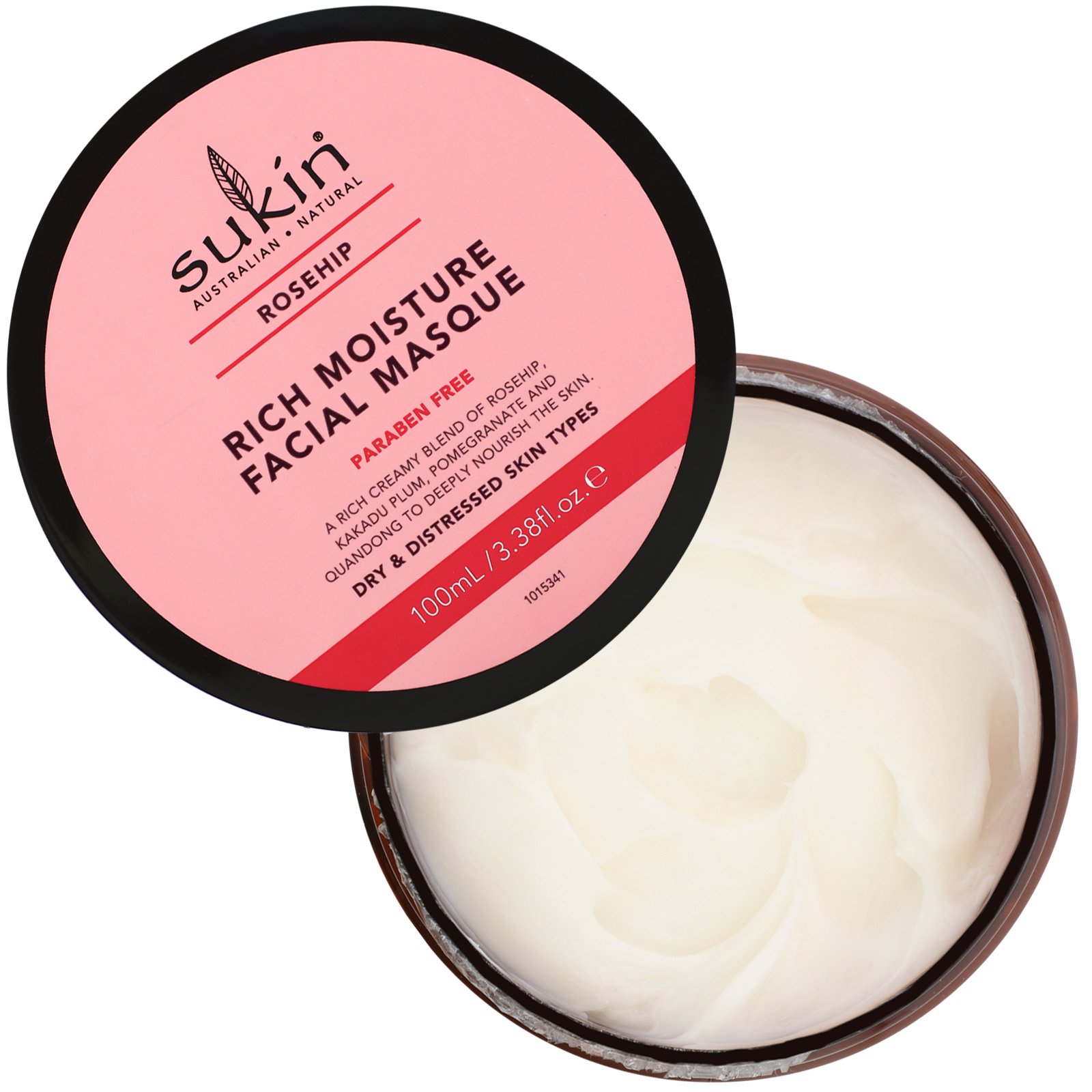 Sukin, Rich Moisture Facial Masque, Rosa Mosqueta, 100 ml (3,38 fl oz) - Imagem 3