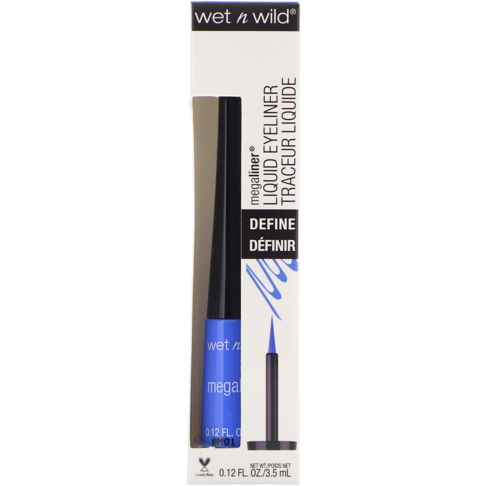 Wet n Wild, Delineador líquido MegaLiner, Voltage Blue, 0,12 fl oz (3,5 ml) - Imagem 2