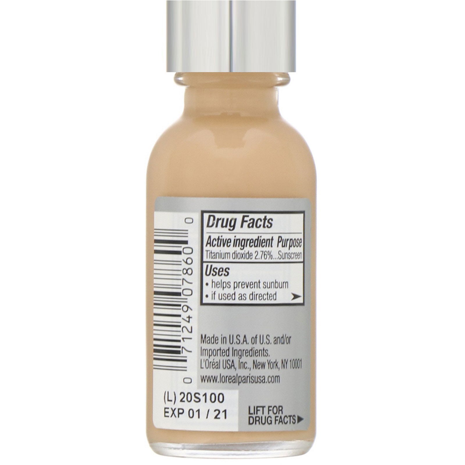 L'Oreal, True Match Super-Blendable Makeup, W3 Nude Beige, 1 fl oz (30 ml) - Imagem 2