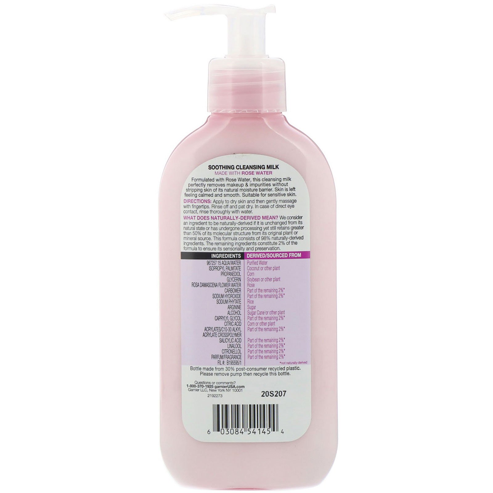 Garnier, SkinActive, Soothing Cleansing Milk with Rose Water, 6.7 fl oz (200 ml) - Imagem 2
