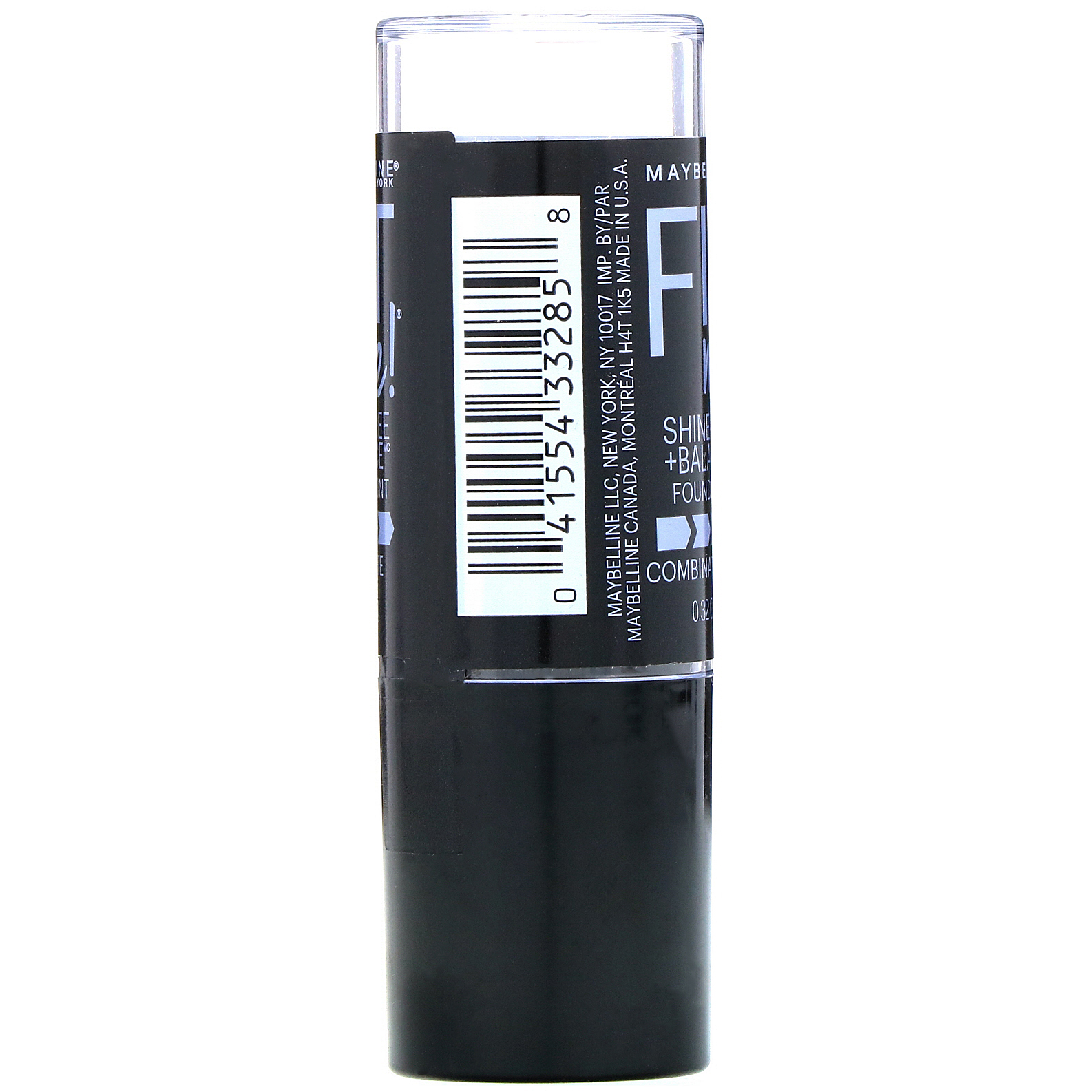 Maybelline, Fit Me, base em bastão Shine-Free + Balance, 120 Classic Ivory, 9 g - Imagem 2