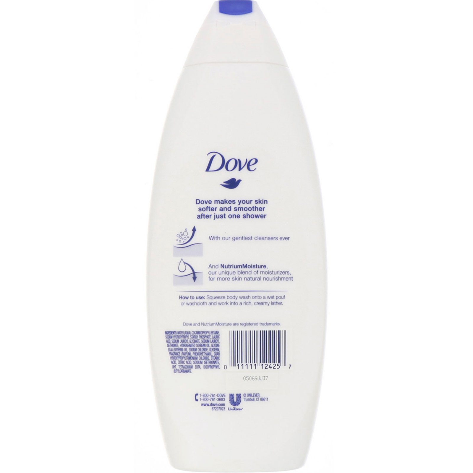 Dove, Deep Moisture, gel de banho nutritivo, 650 ml - Imagem 2