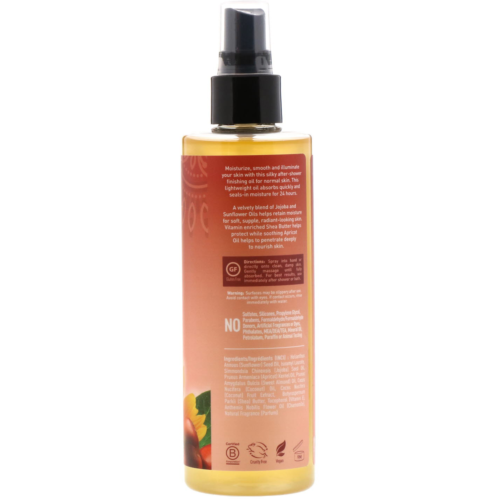 Desert Essence, Jojoba & Sunflower Body Oil Spray, 8.28 fl oz (245 ml) - Imagem 2
