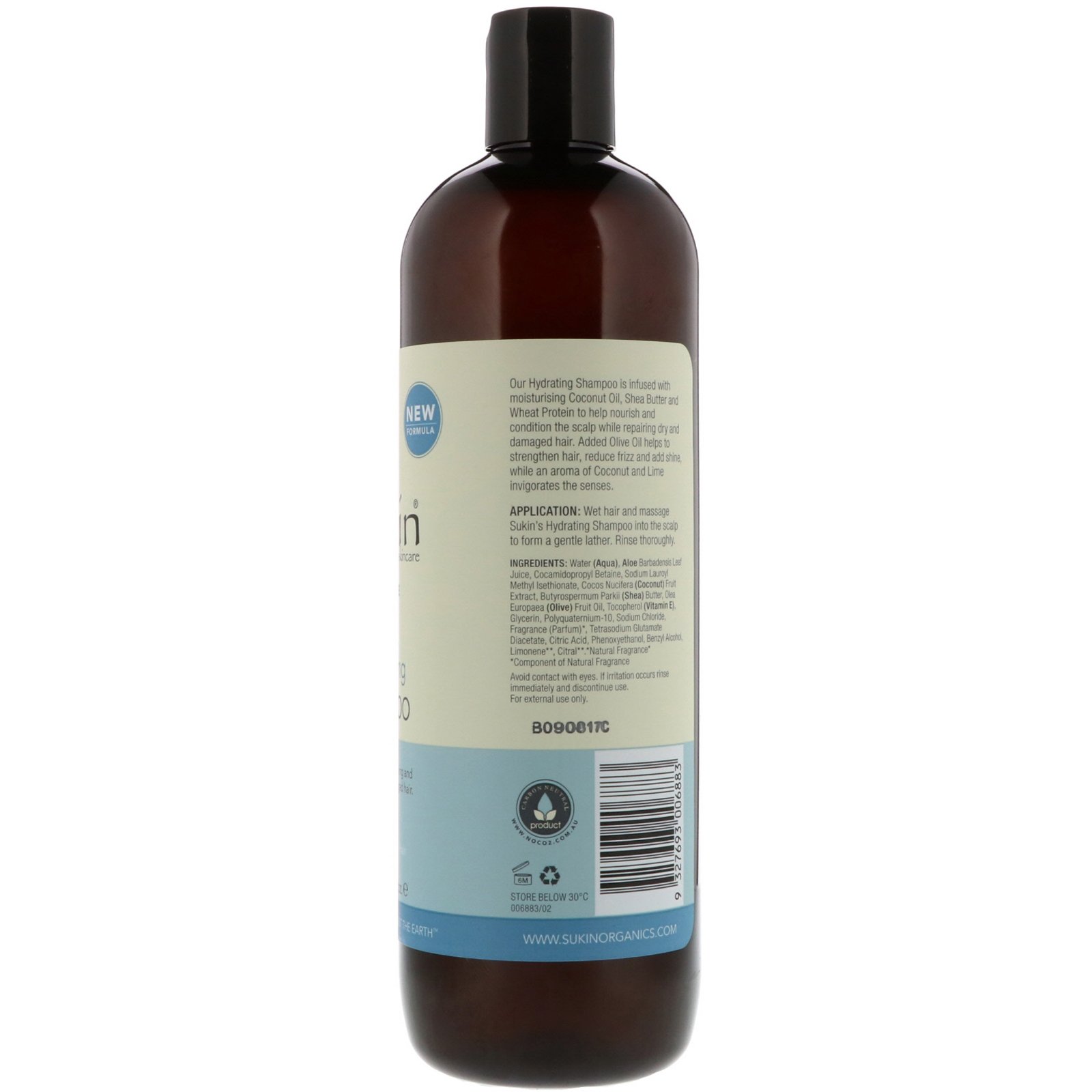 Sukin, Hydrating Shampoo, Dry and Damaged Hair, 16.9 fl oz (500 ml) - Imagem 2