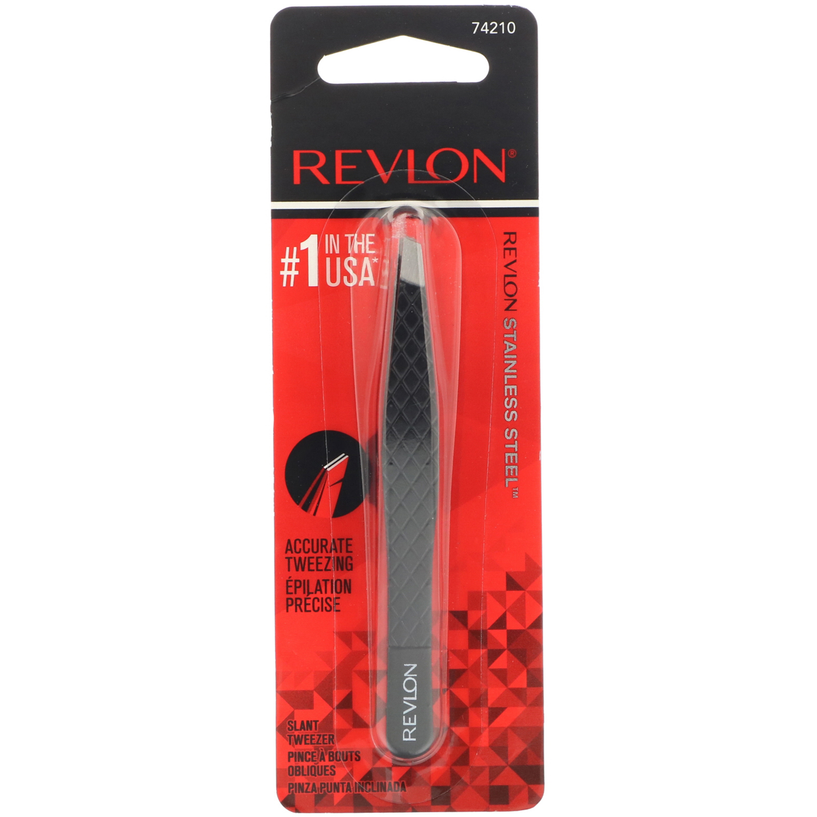 Revlon, Pinça para especialistas com ponta inclinada, 1 unidade - Imagem 2