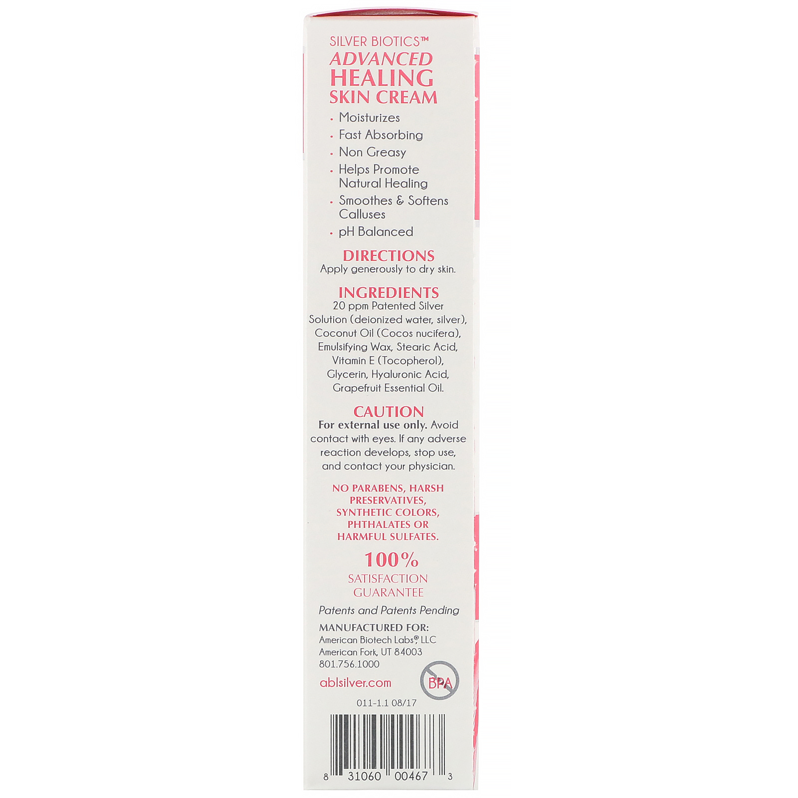 American Biotech Labs, Advanced Healing Skin Cream, Aroma Natural de Toranja, 34 g (1,2 oz) - Imagem 2