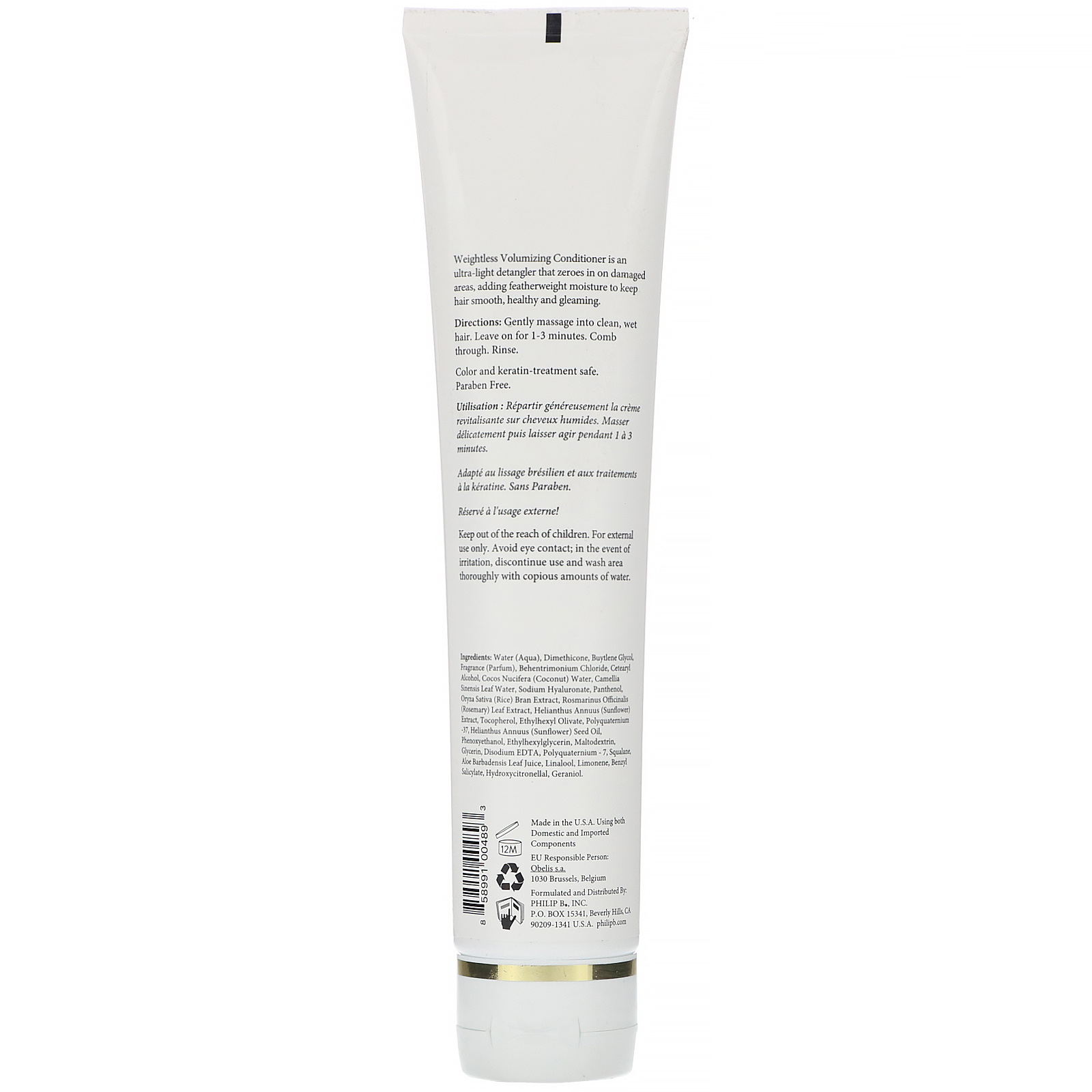 Philip B, Condicionador Volumizador Leve, Flores de Magnólia, 178 ml (6 fl oz) - Imagem 2
