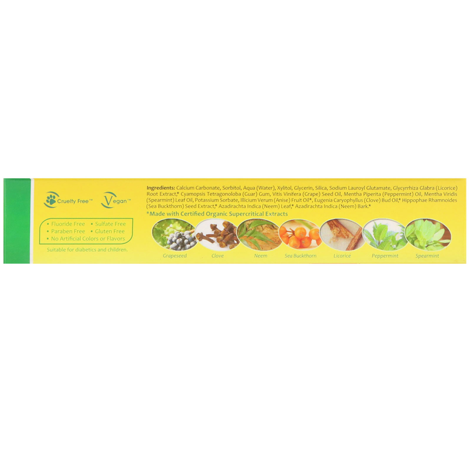 Organix South, Creme Dental de Neem e Espinheiro-Marítimo, Neem Therape com Menta, 4,23 oz (120 g) - Imagem 2