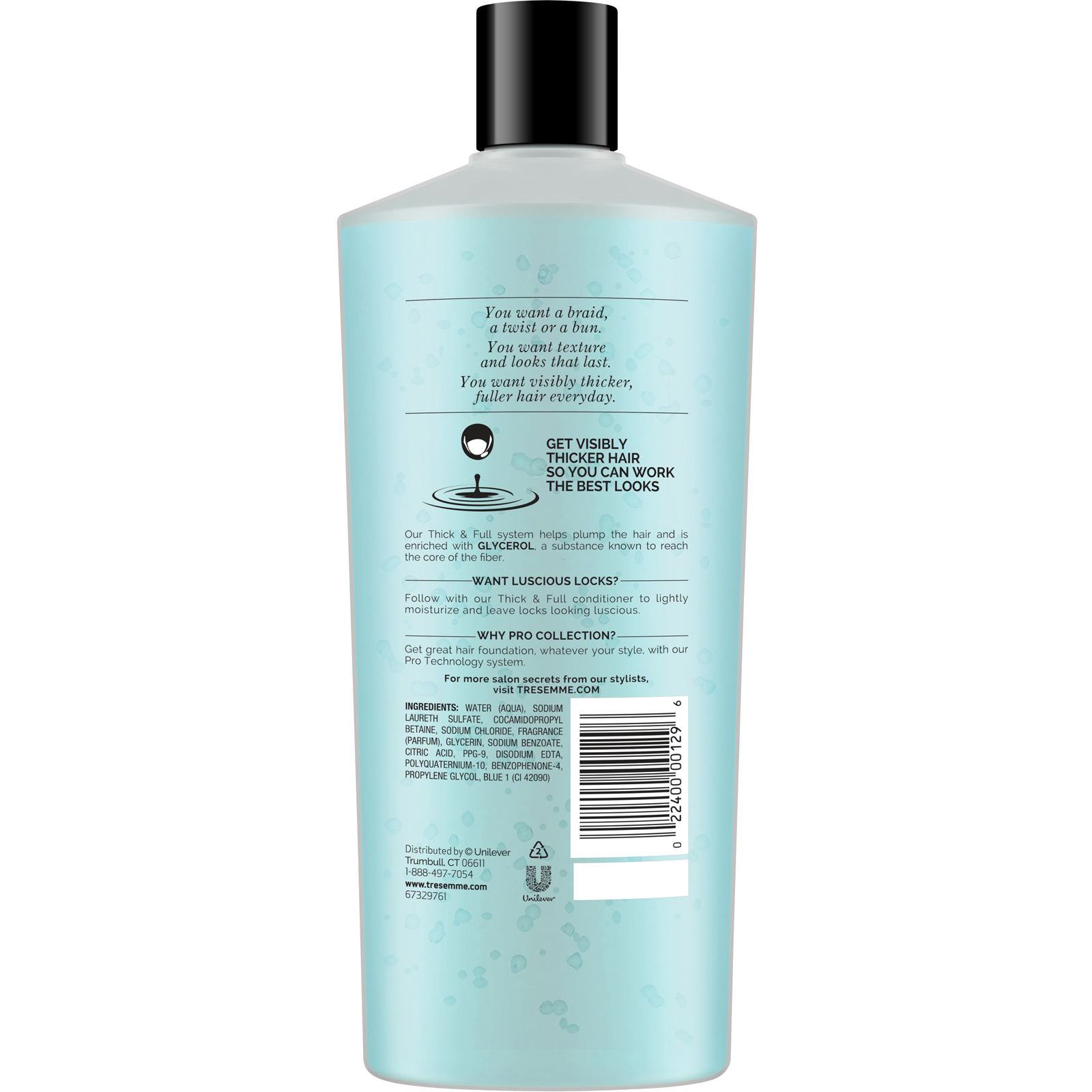 Tresemme, Shampoo Thick & Full, 650 ml - Imagem 2