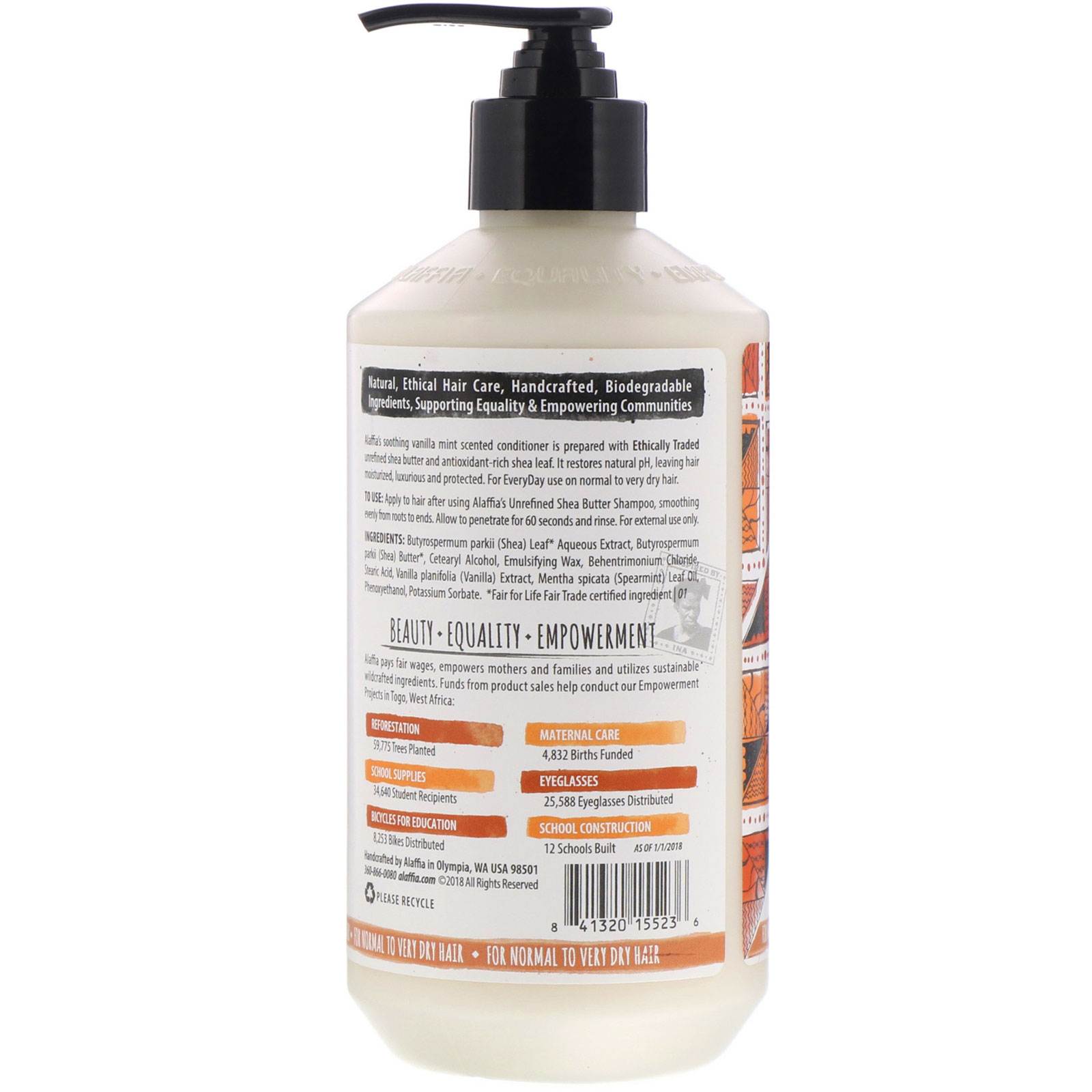Everyday Shea, Condicionador, Baunilha e Menta, 475 ml (16 fl oz) - Imagem 2