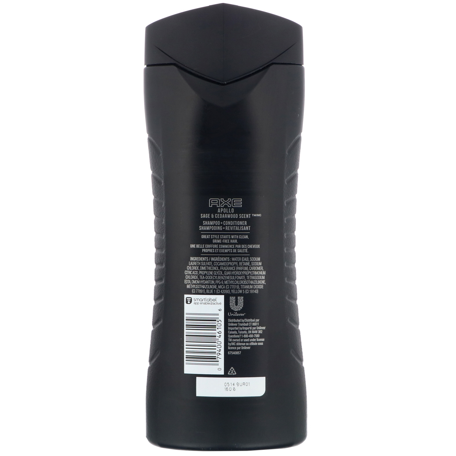 Axe, Apollo, Shampoo e condicionador 2 em 1, Aroma de sálvia e cedro, 473 ml - Imagem 2