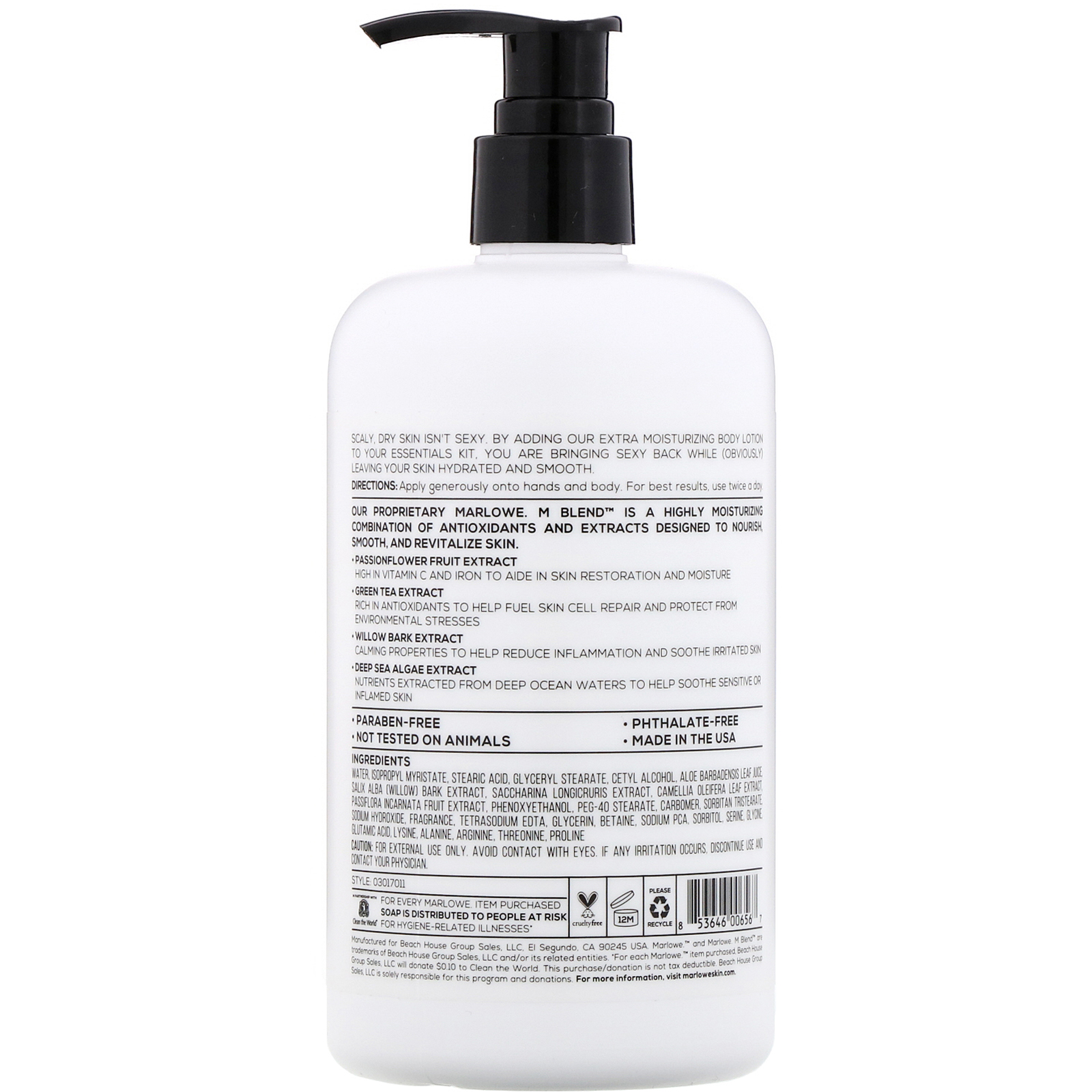 Marlowe, Loção corporal extra hidratante, No. 002, 443,6 ml - Imagem 2