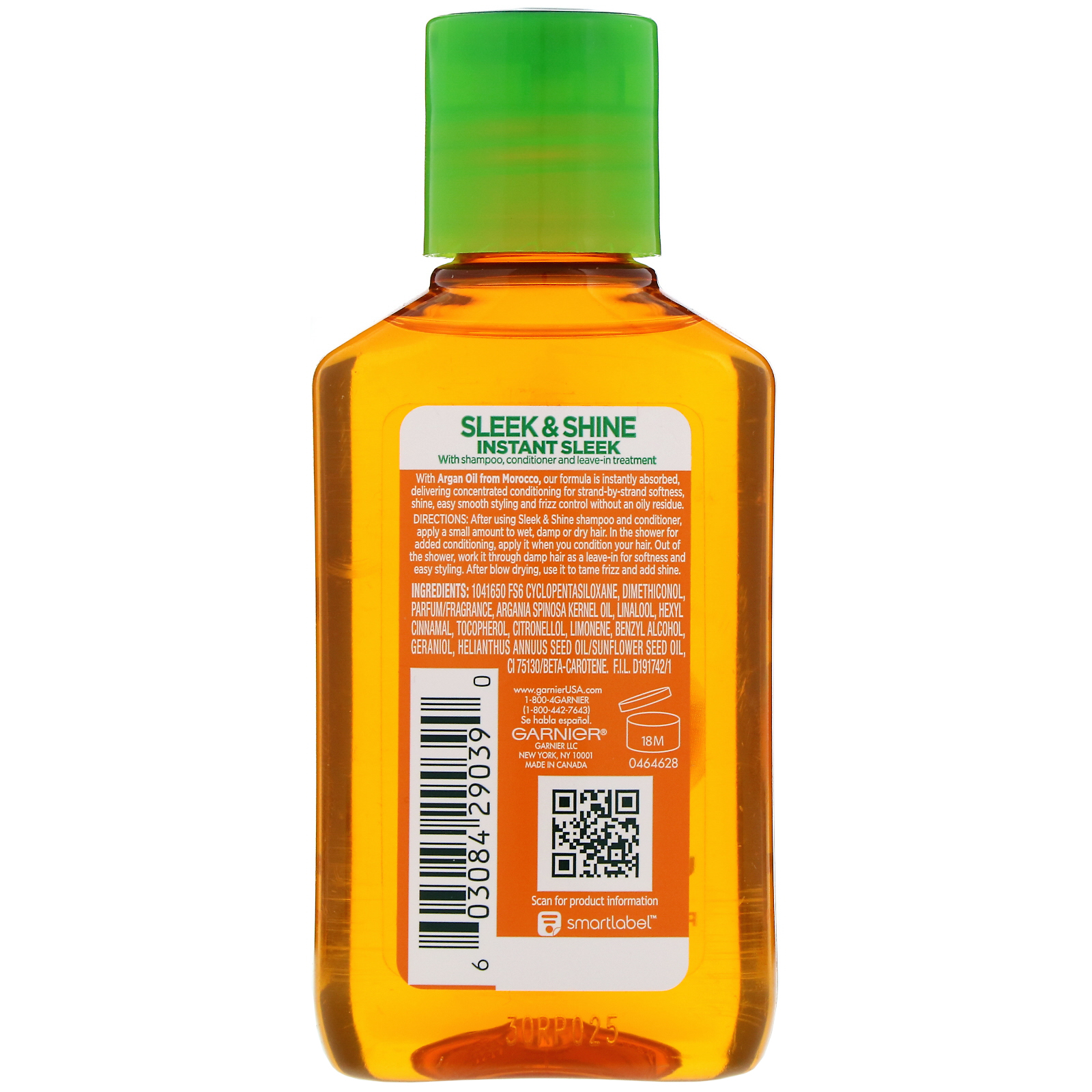 Garnier, Fructis, Sleek & Shine, tratamento de maciez com óleo marroquino, 111 ml - Imagem 2