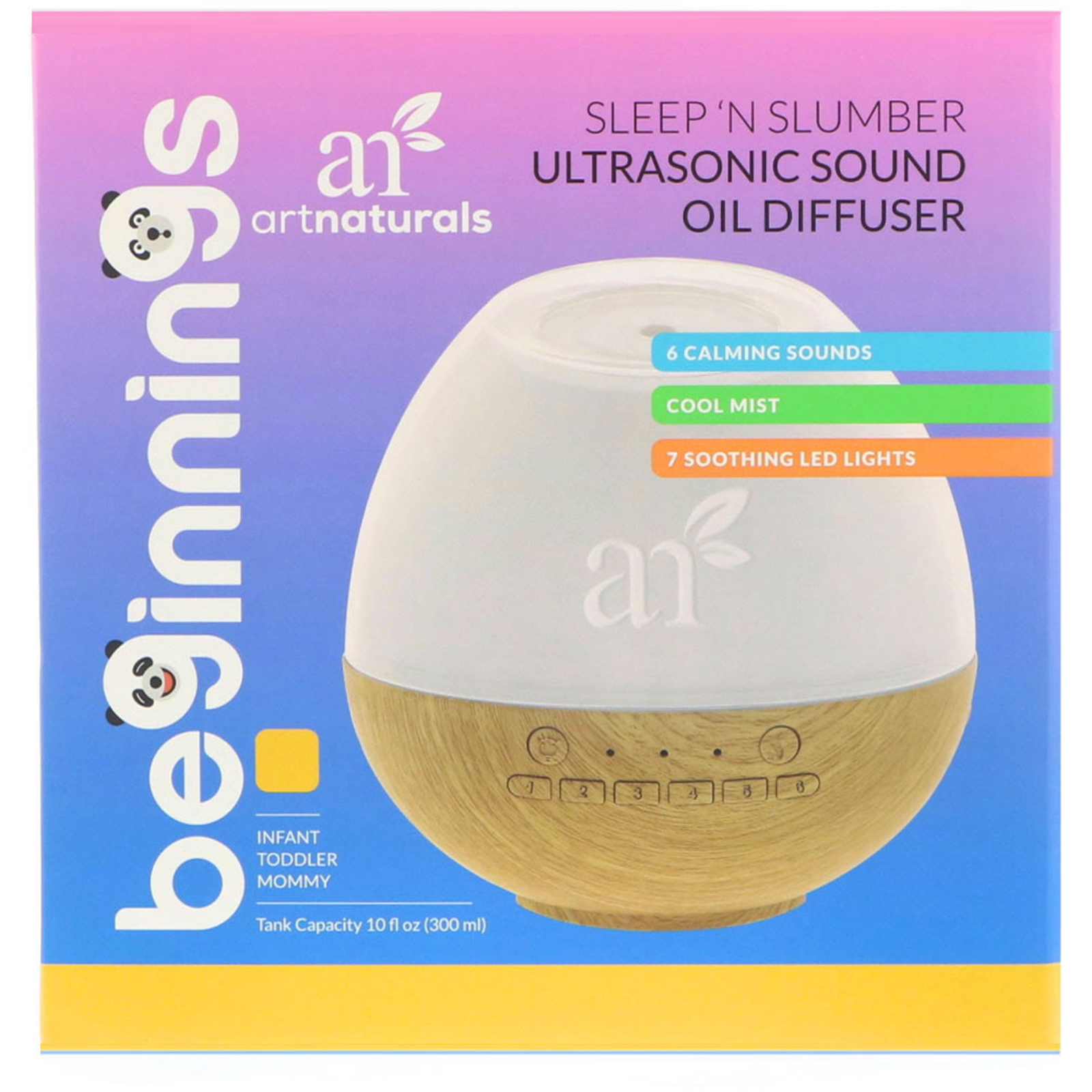 Artnaturals, Começo, Difusor de Óleo Ultrassônico Sleep 'N Slumber, 1 Difusor - Imagem 2