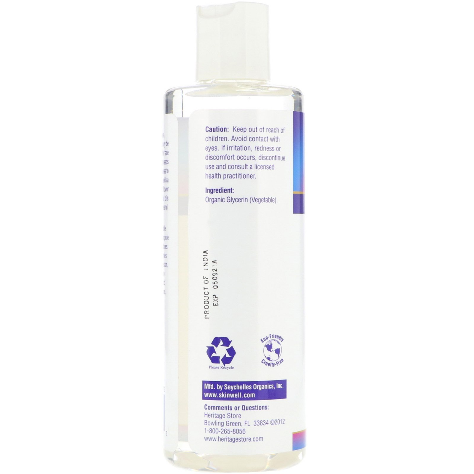 Heritage Store, Glicerina Vegetal, Hidratante Natural sem Óleo, 240 ml - Imagem 2