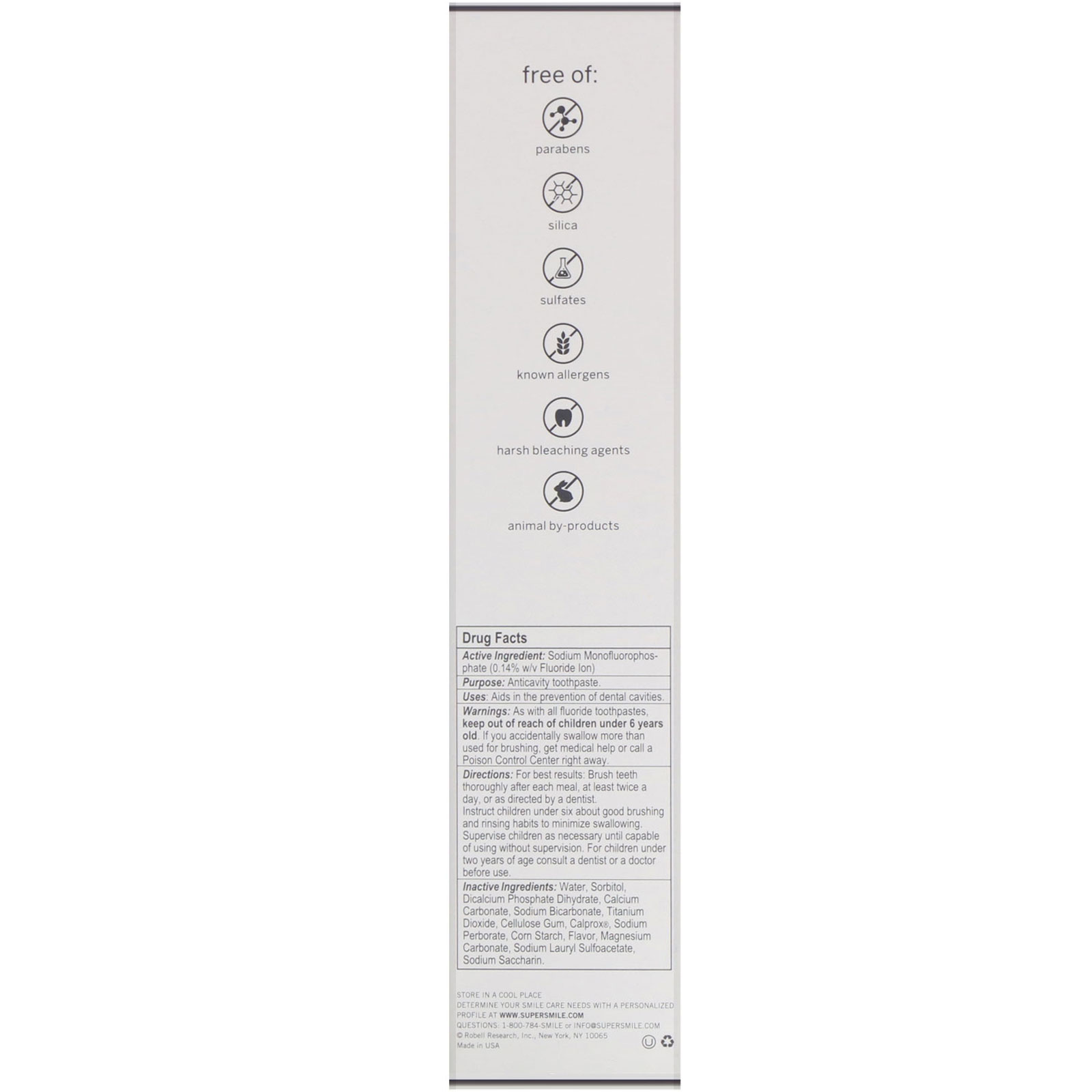 Supersmile, Creme dental clareador profissional, Menta original, 119 g - Imagem 2