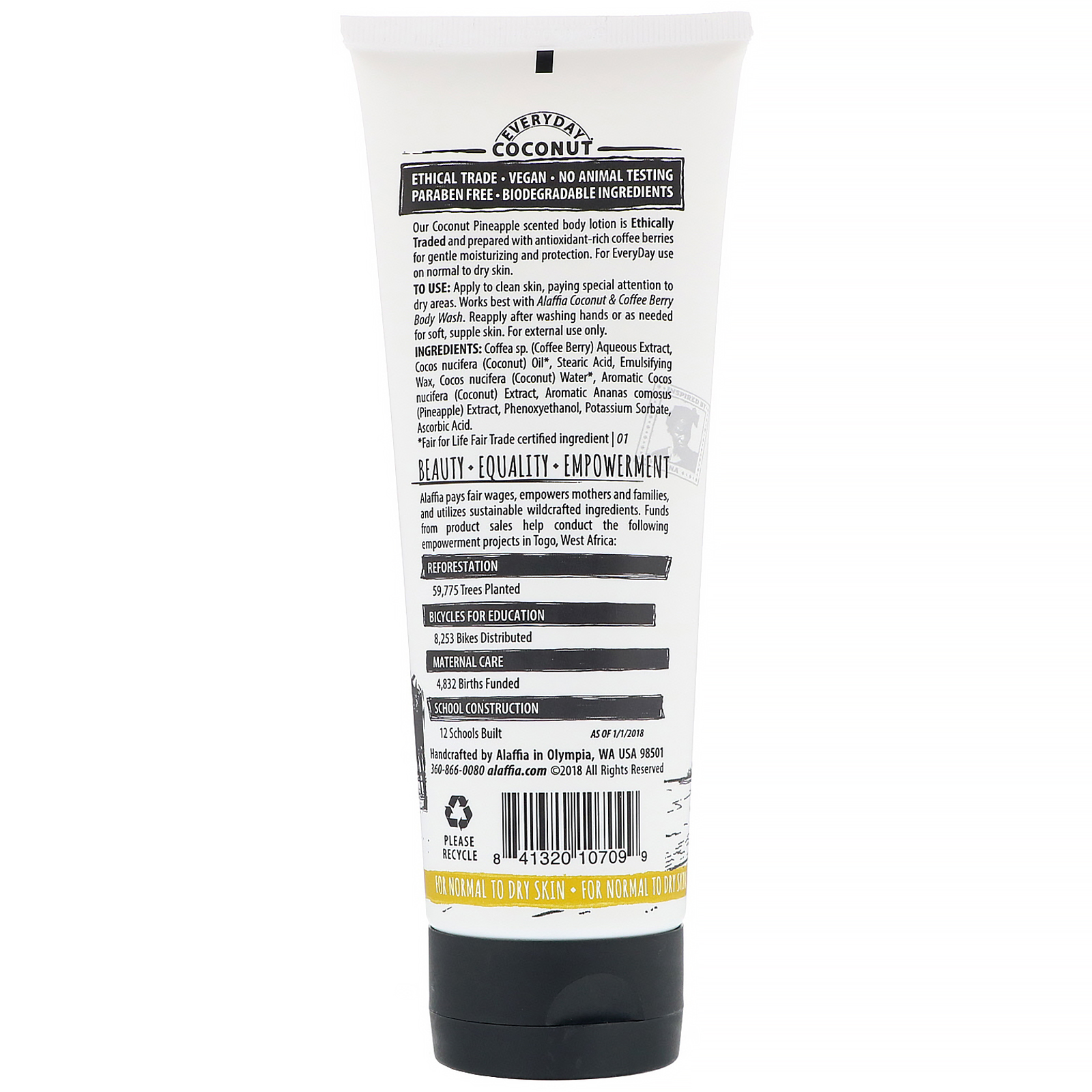 Everyday Coconut, Everyday Coconut, Loção Corporal, Coco e Abacaxi, 236 ml (8 fl oz) - Imagem 2