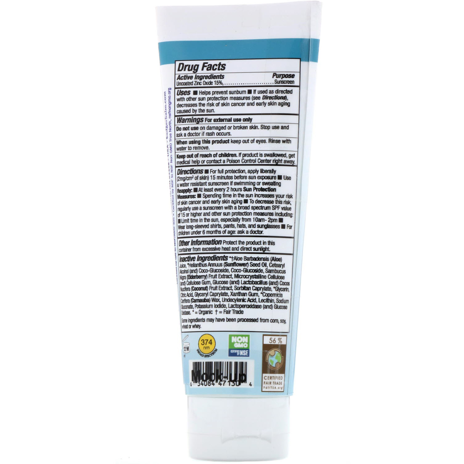 Badger Company, Clear Daily, Loção e Protetor Solar Mineral Natural, Clear Zinc, FPS 30, Sem Perfume, 118 ml (4 fl oz) - Imagem 2