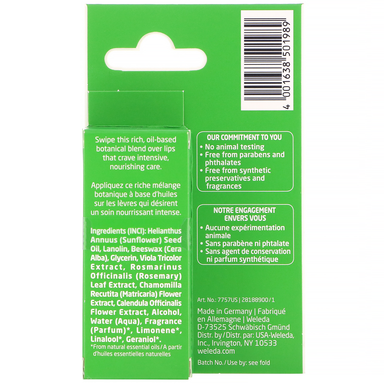 Weleda, Skin Food, Manteiga Labial, 8 ml (0,27 fl oz) - Imagem 3