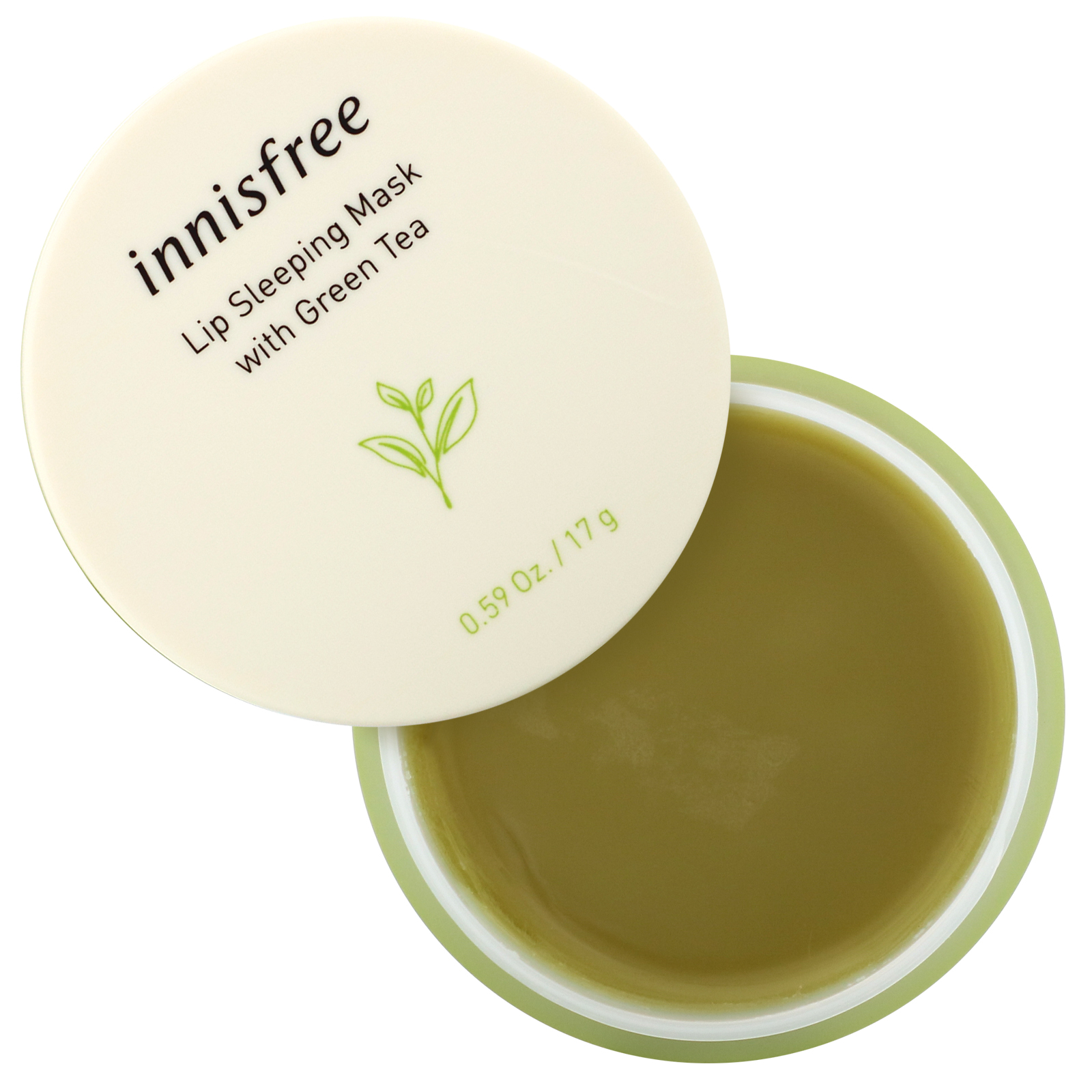 Innisfree, Lip Sleeping Mask with Green Tea, 0.59 oz (17 g) - Imagem 4