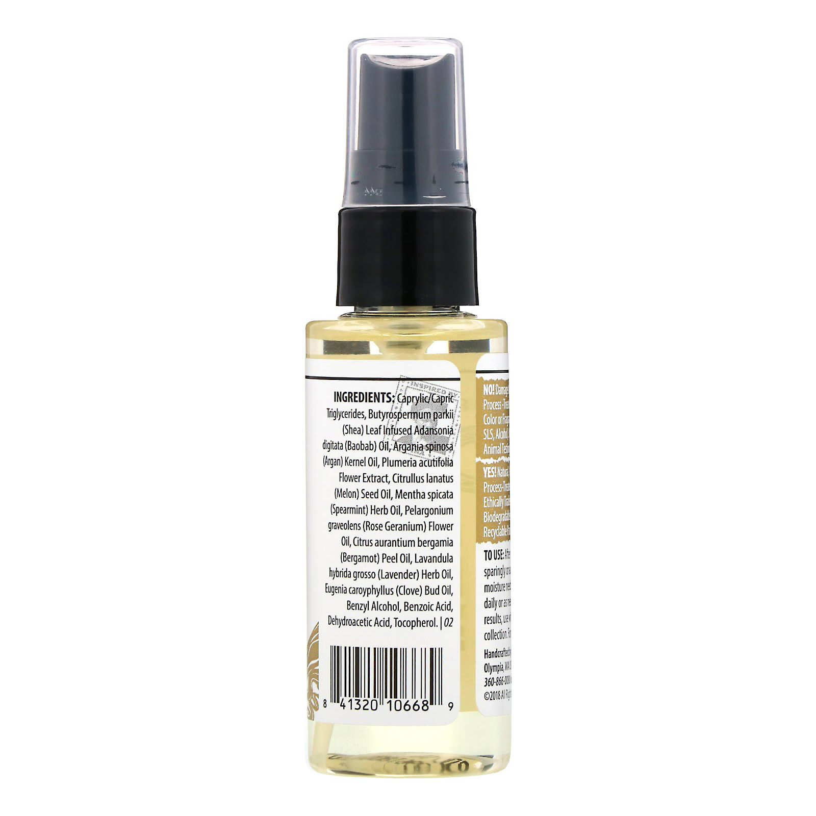 Alaffia, Repair & Restore, Mist de Finalização em Óleo com Argan e Baobá, 59 ml (2 oz) - Imagem 2