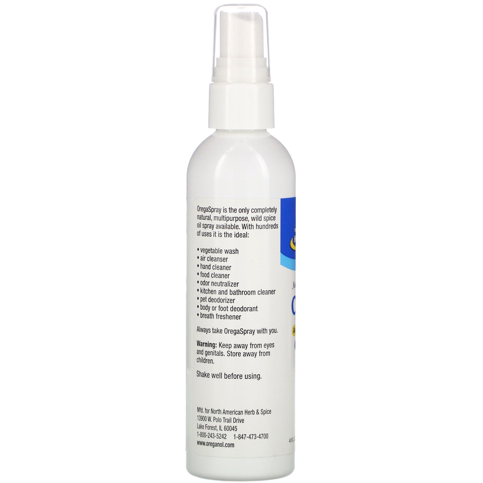 North American Herb & Spice, OregaSpray, Aromatic Wild Spice Oil Spray, Wild Lavender Scent, 4 fl oz (120 ml) - Imagem 2