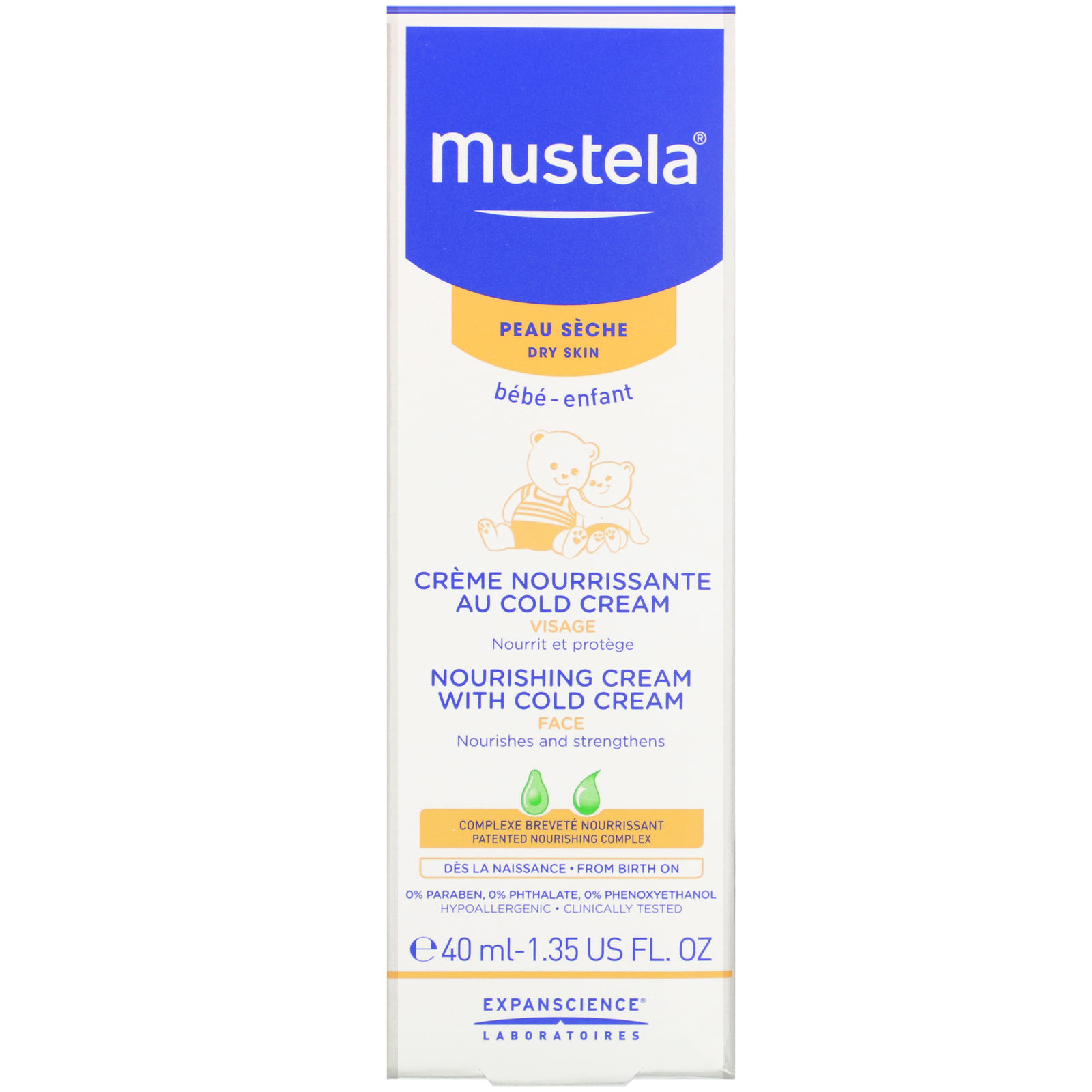Mustela, Baby, Nourishing Cream with Cold Cream, 1.35 fl oz (40 ml) - Imagem 2
