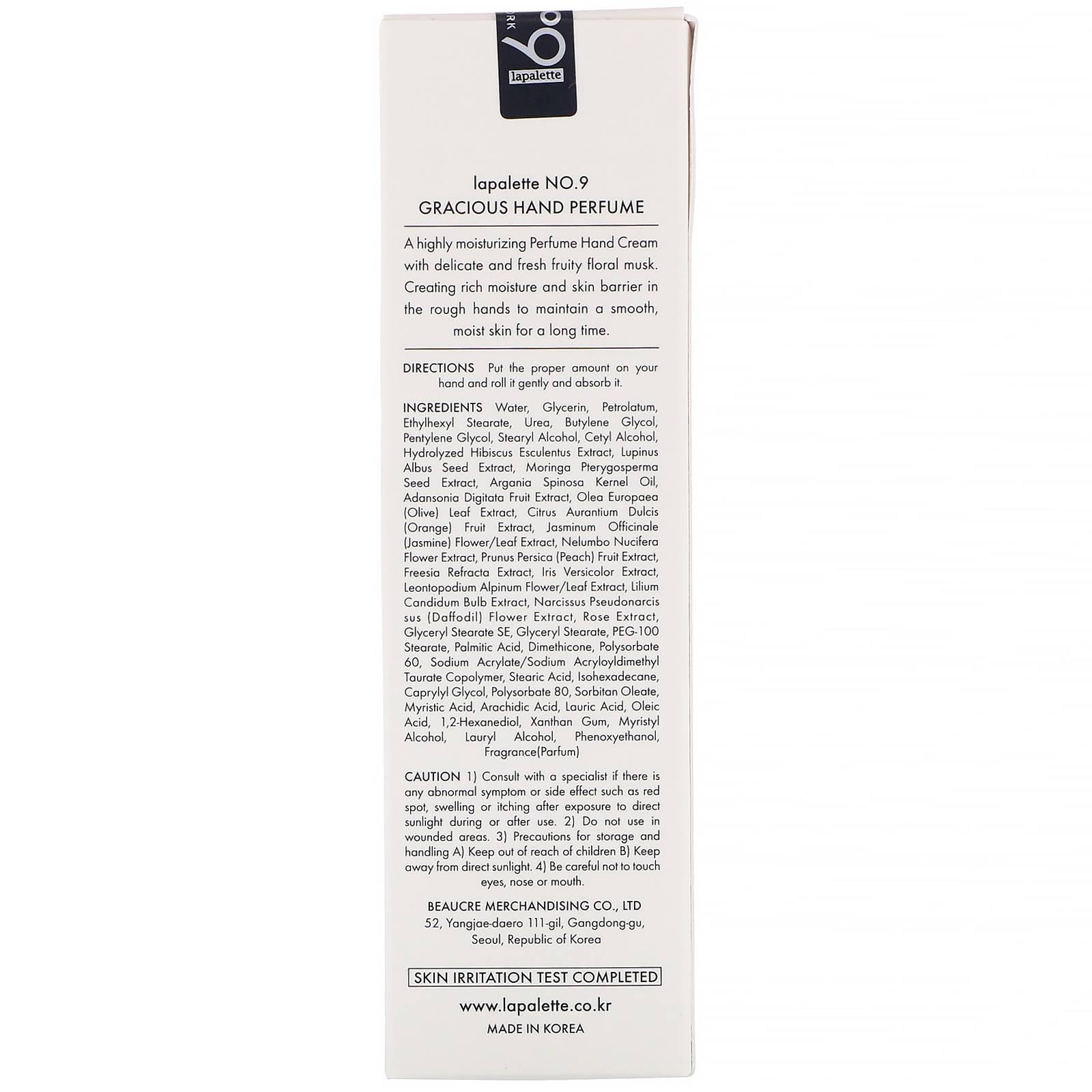 Lapalette, No.9 Gracious Hand Perfume, 1.69 fl oz (50 ml) - Imagem 3