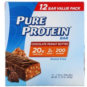 Comprar pure protein, pure protein bar, chocolate peanut butter, 12 bars, 1. 76 oz (50 g) each preço no brasil barras barras de proteína suplementos de musculação suplemento importado loja 95 online promoção -