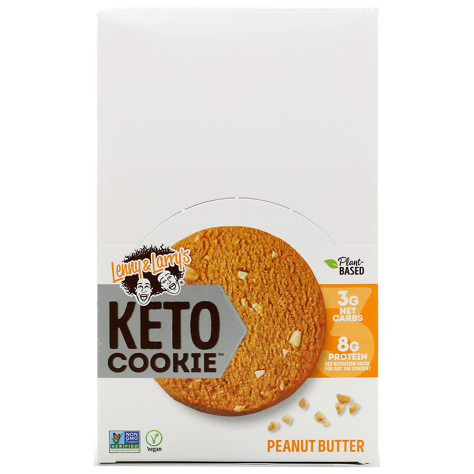 Lenny & Larry's, KETO COOKIE, Peanut Butter, 12 Cookies, 1.6 oz (45 g) Each - Imagem 2
