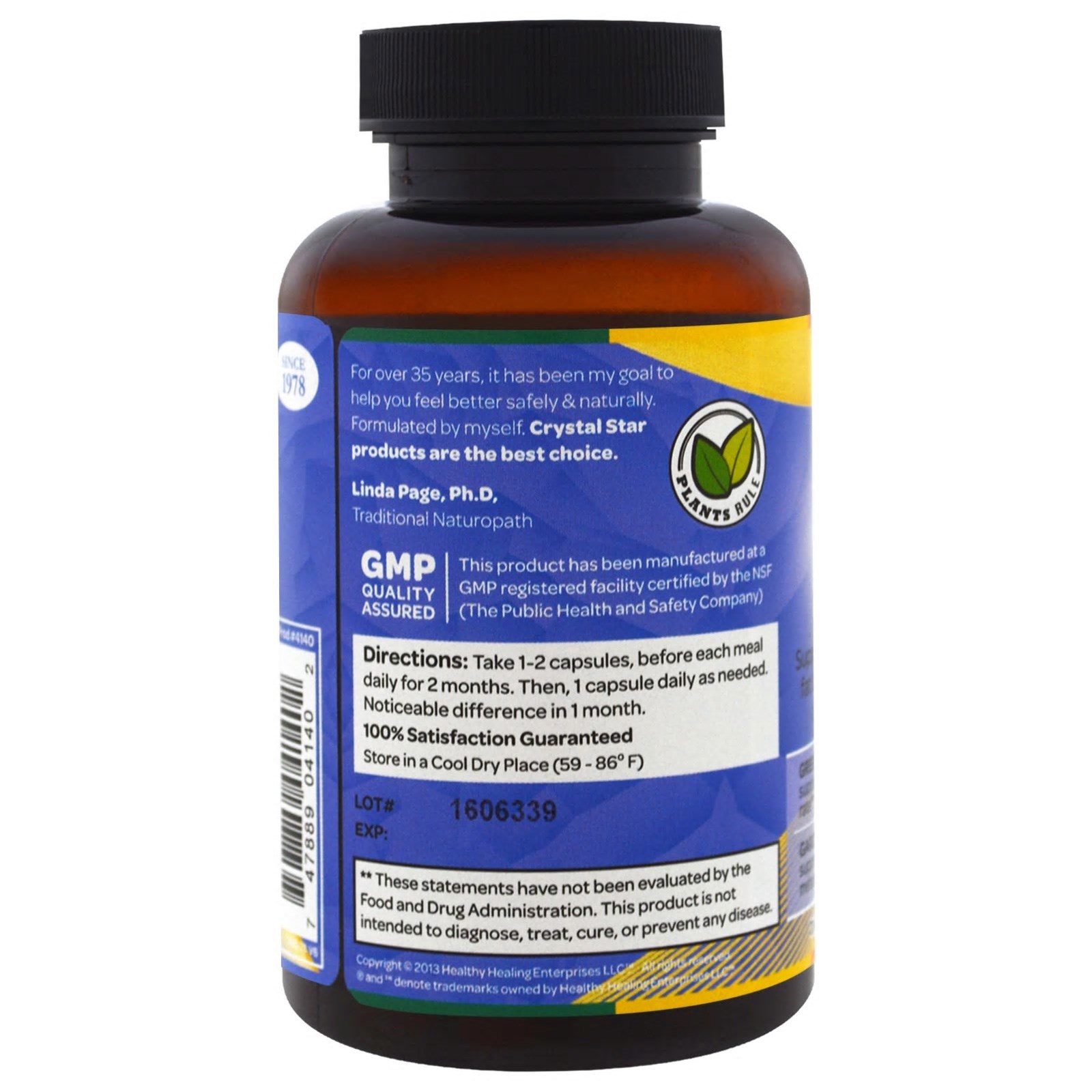 Crystal Star, Thin After 40, 60 Vegetarian Capsules - Imagem 3