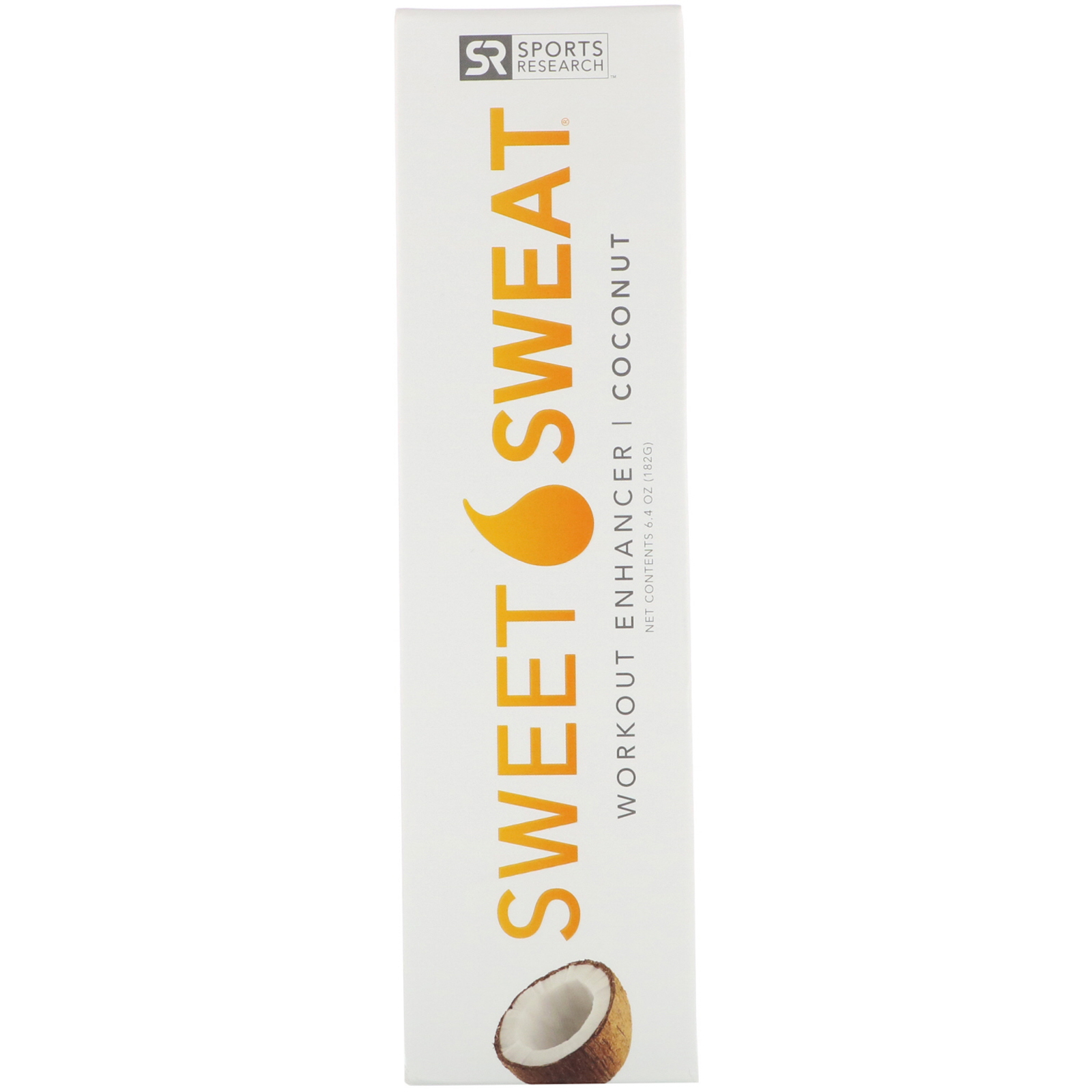 Sports Research, Sweet Sweat Potencializador de Treino, Coco, 182g (6,4 oz)