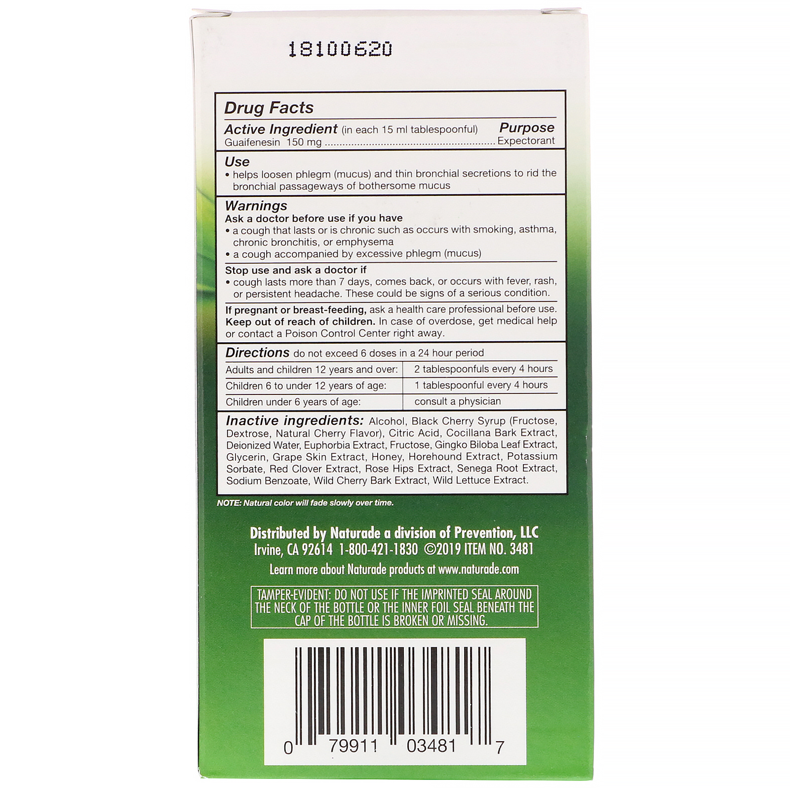 Naturade, EXPEC Herbal, Expectorante de Ervas, Sabor Natural de Cereja, 125 ml (4,2 fl oz) - Imagem 2