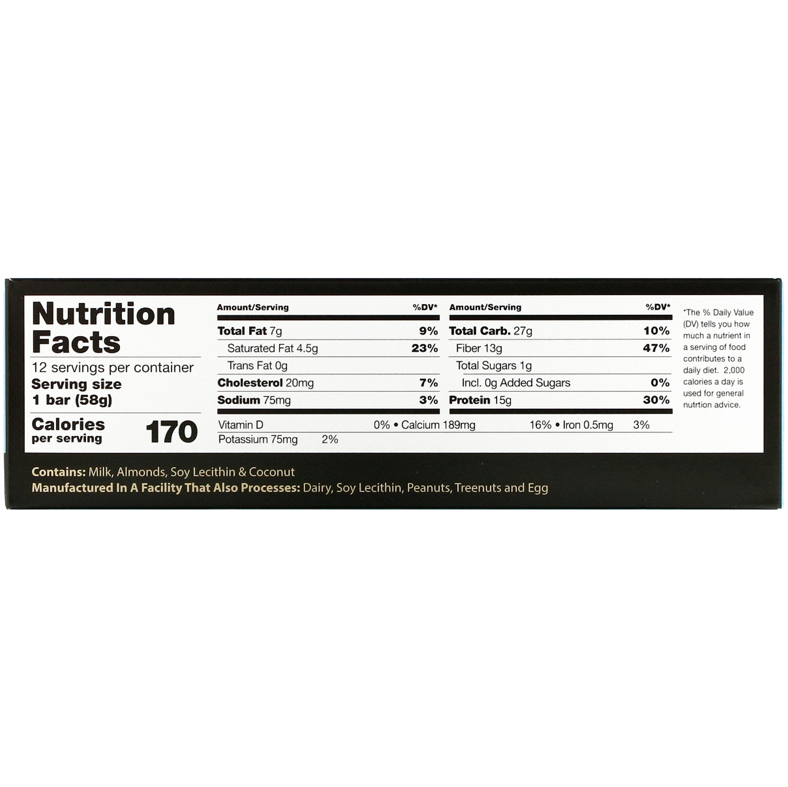 Dr. Murray's, Superfoods Protein Bars, Cookie Dough Delight, 12 Bars, 2.05 oz (58 g) Each - Imagem 4