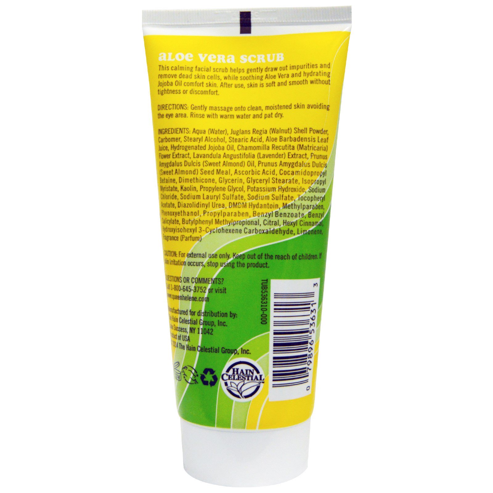 Queen Helene, Esfoliador Aloé Vera, Pele Sensível, 6 oz (170 g) - Imagem 2
