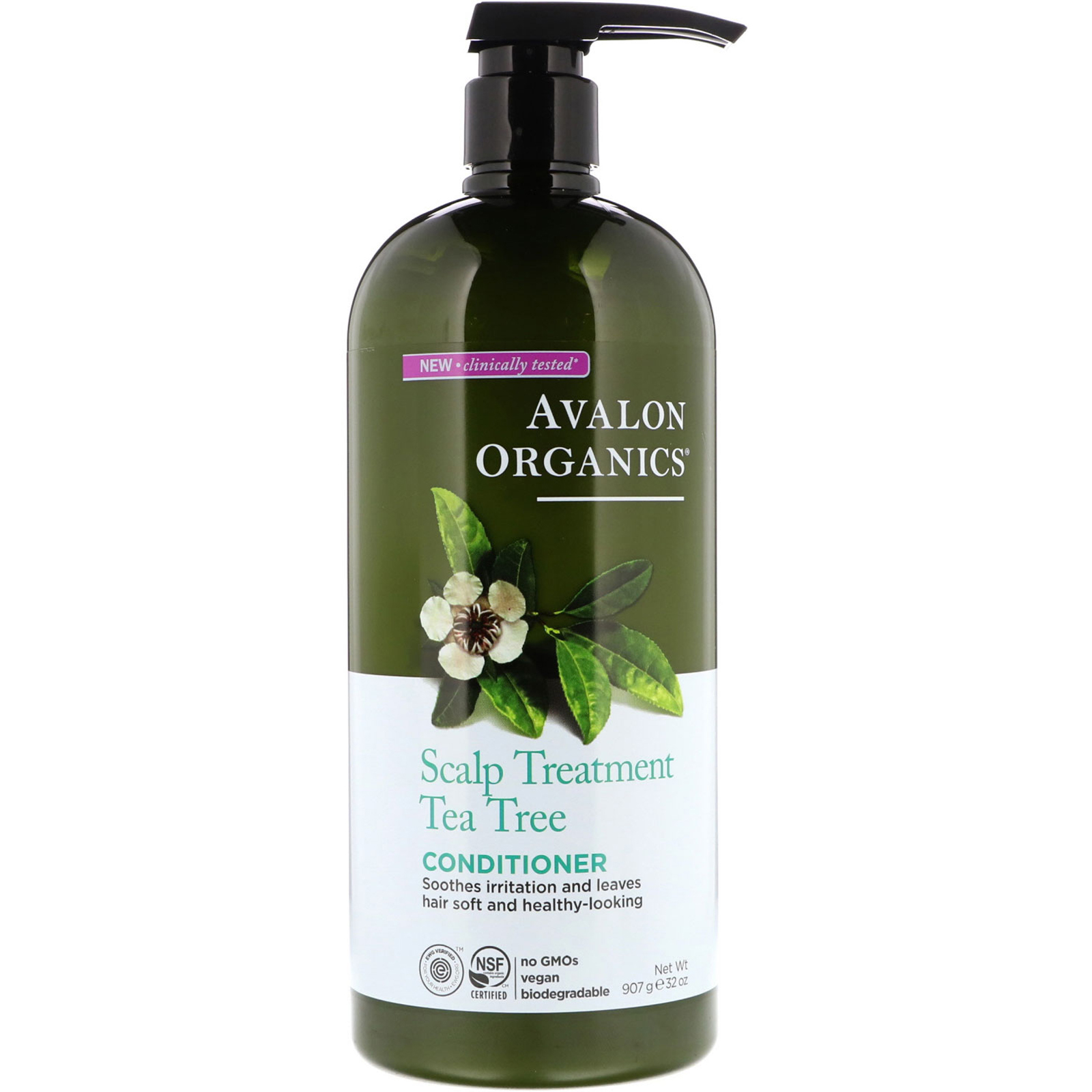 Avalon Organics, Condicionador, Tratamento para o Couro Cabeludo, Árvore do Chá, 32 oz (907g)