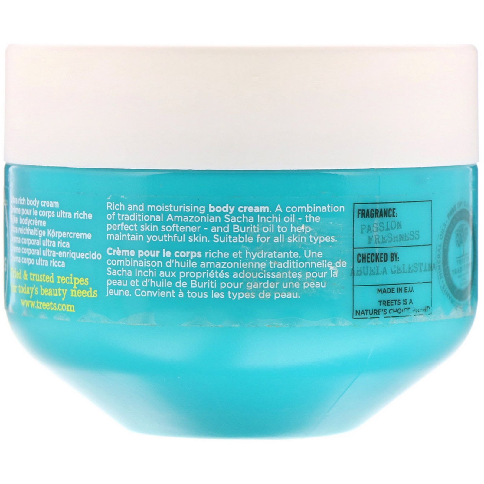 Treets, Energising Secrets, Creme Corporal, Frescor Apaixonante, 8,45 fl oz (250 ml) - Imagem 2