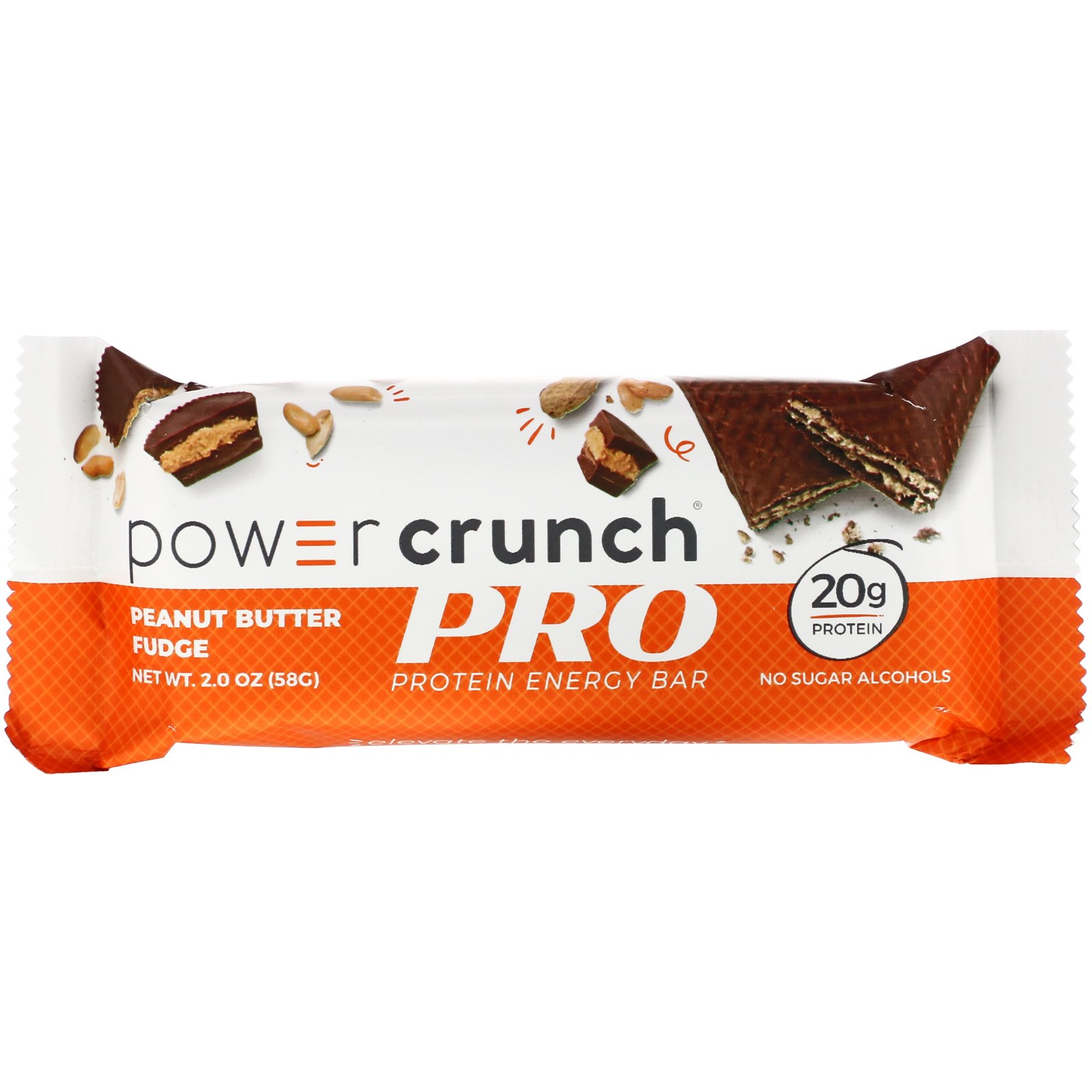 BNRG, Power Crunch Protein Energy Bar, PRO, Peanut Butter Fudge, 12 Bars, 2 oz (58 g) Each - Imagem 4