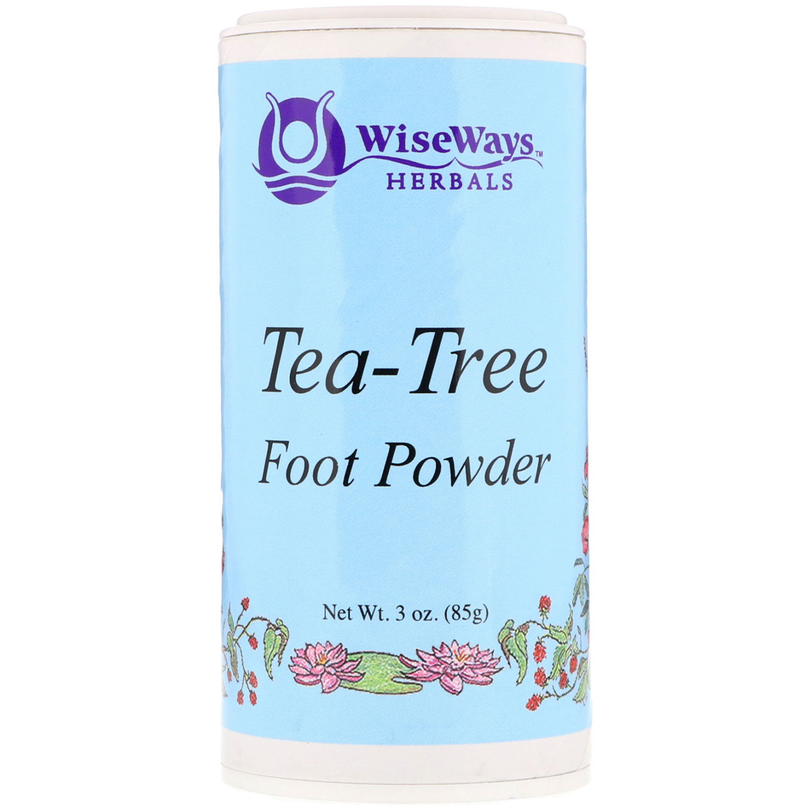 WiseWays Herbals, Tea-Tree Foot Powder, 3 oz (85 g)